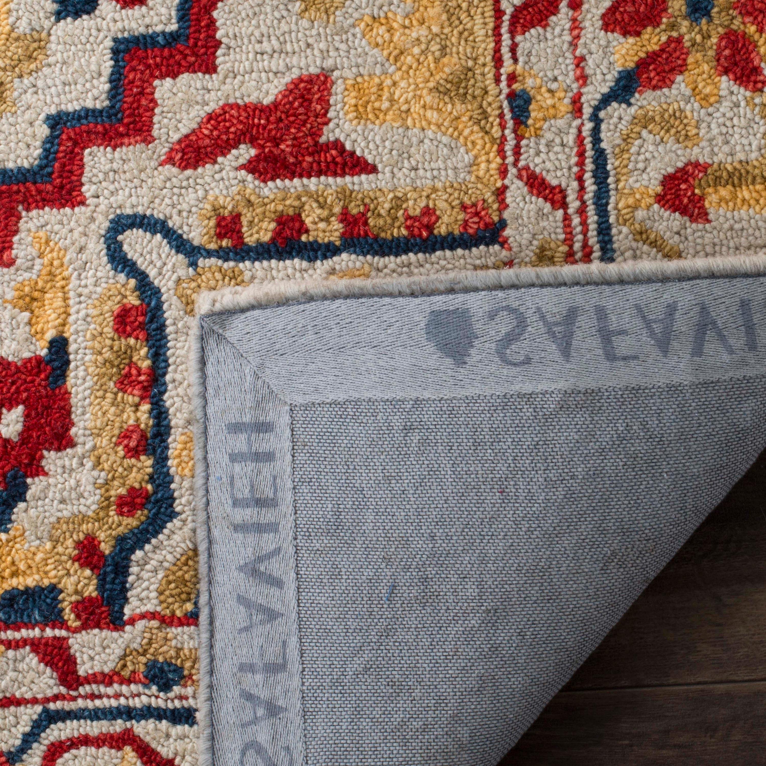 Aspen APN705 Hand Tufted Accent Rug - Ivory/Multi - 2'x3' - Safavieh.