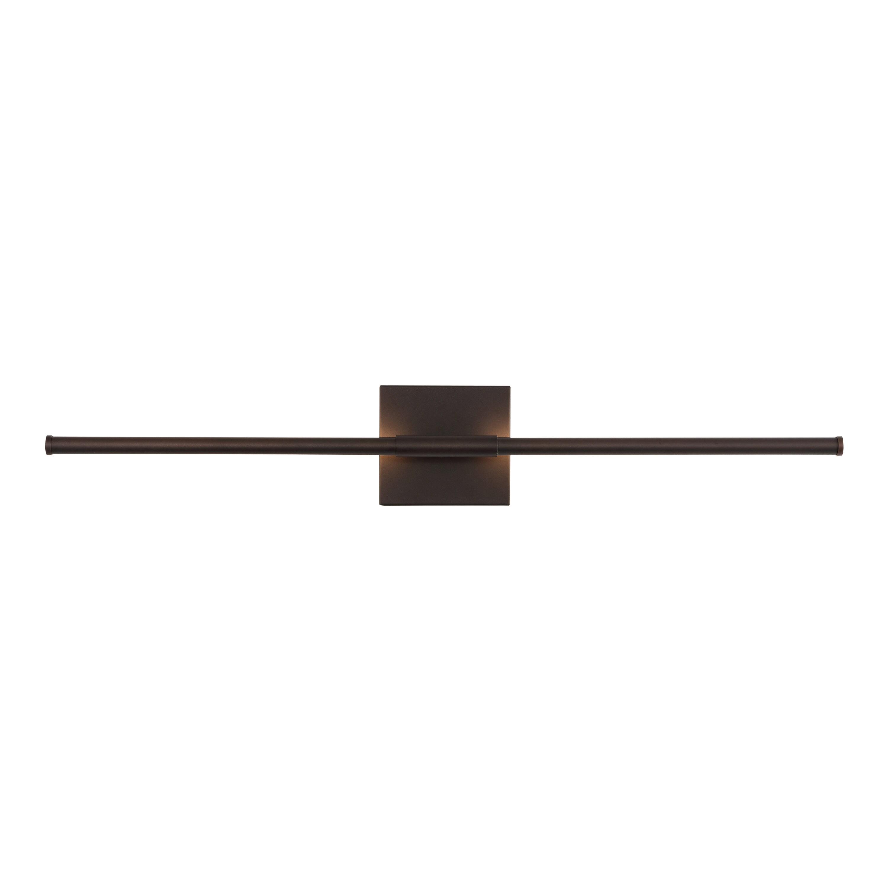 JONATHAN Y Makena 16.25" Modern Minimalist Dimmable Integrated LED Metal Wall Sconce, Oil Rubbed Bronze