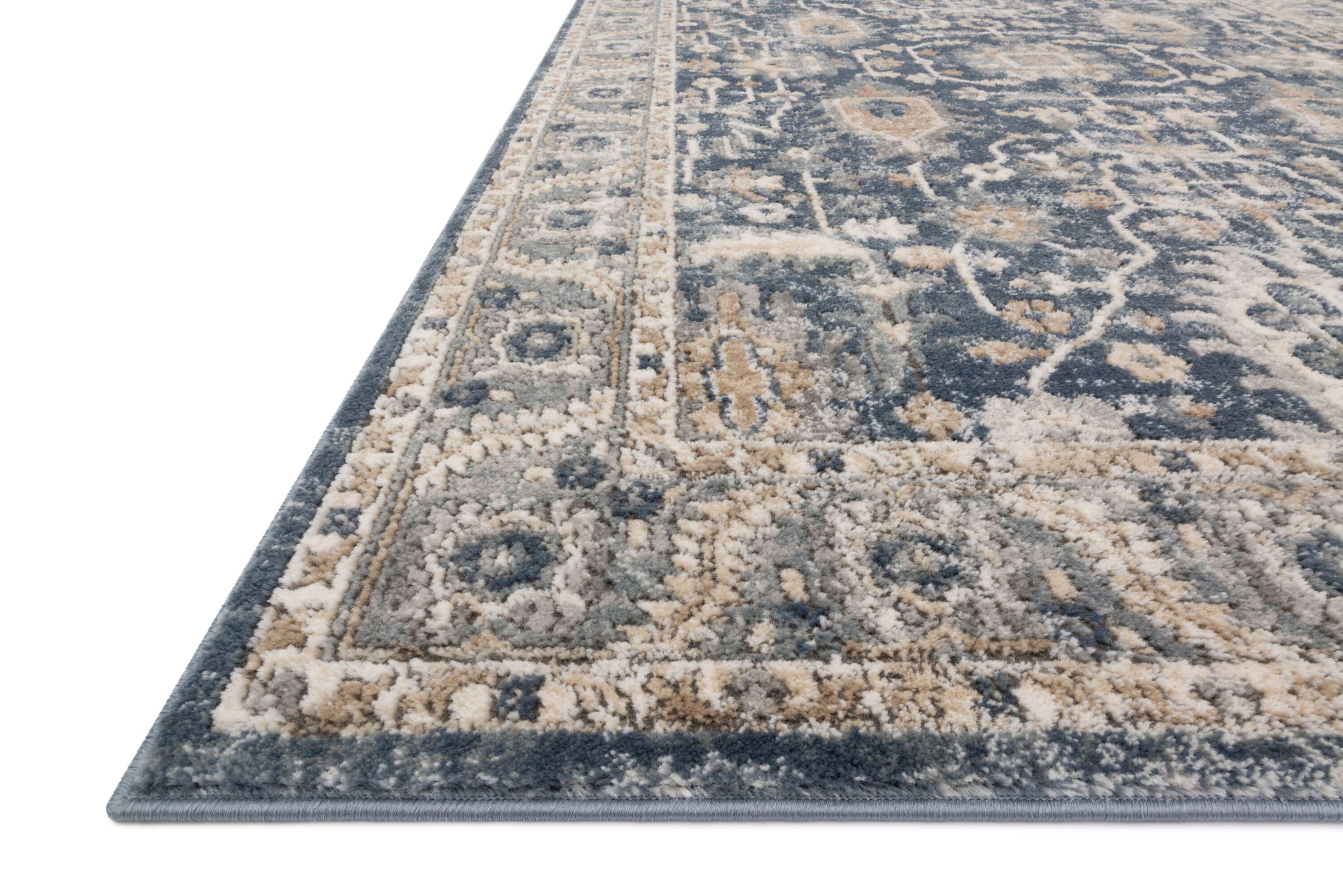 Loloi Teagan Denim / Pebble 3'-4" x 5'-7" Accent Rug