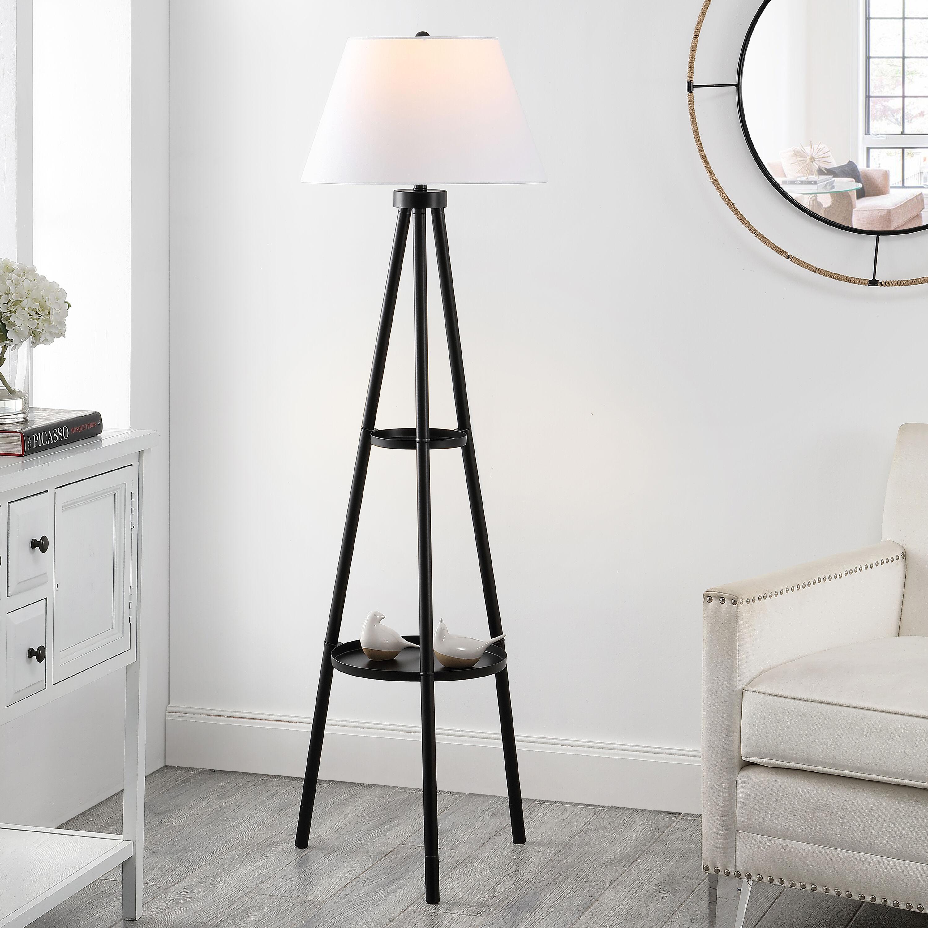 Dorea 63" Floor Lamp - FLL4107 - Black - Safavieh