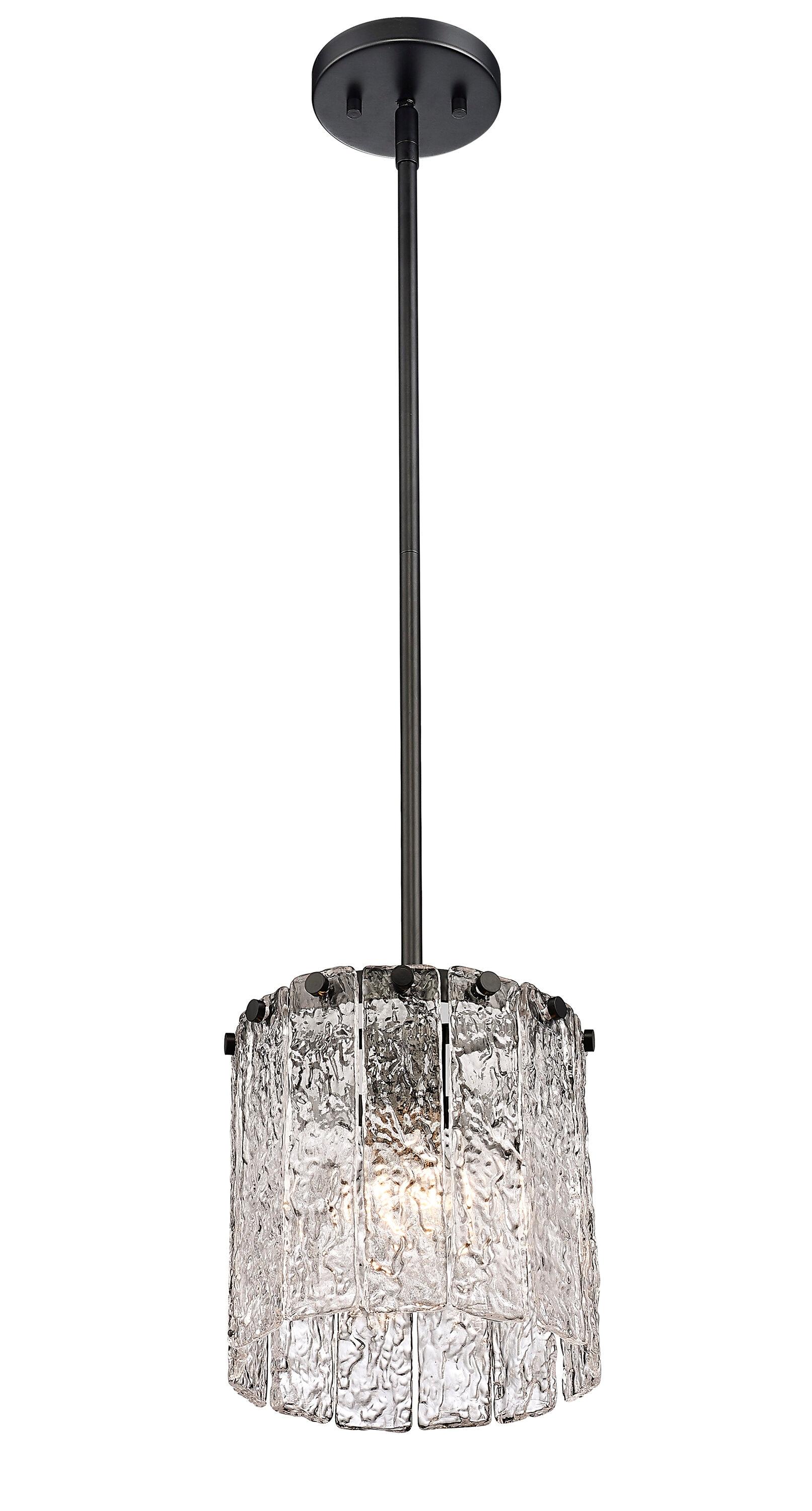 Z-Lite Glacier 1 - Light Pendant in  Matte Black