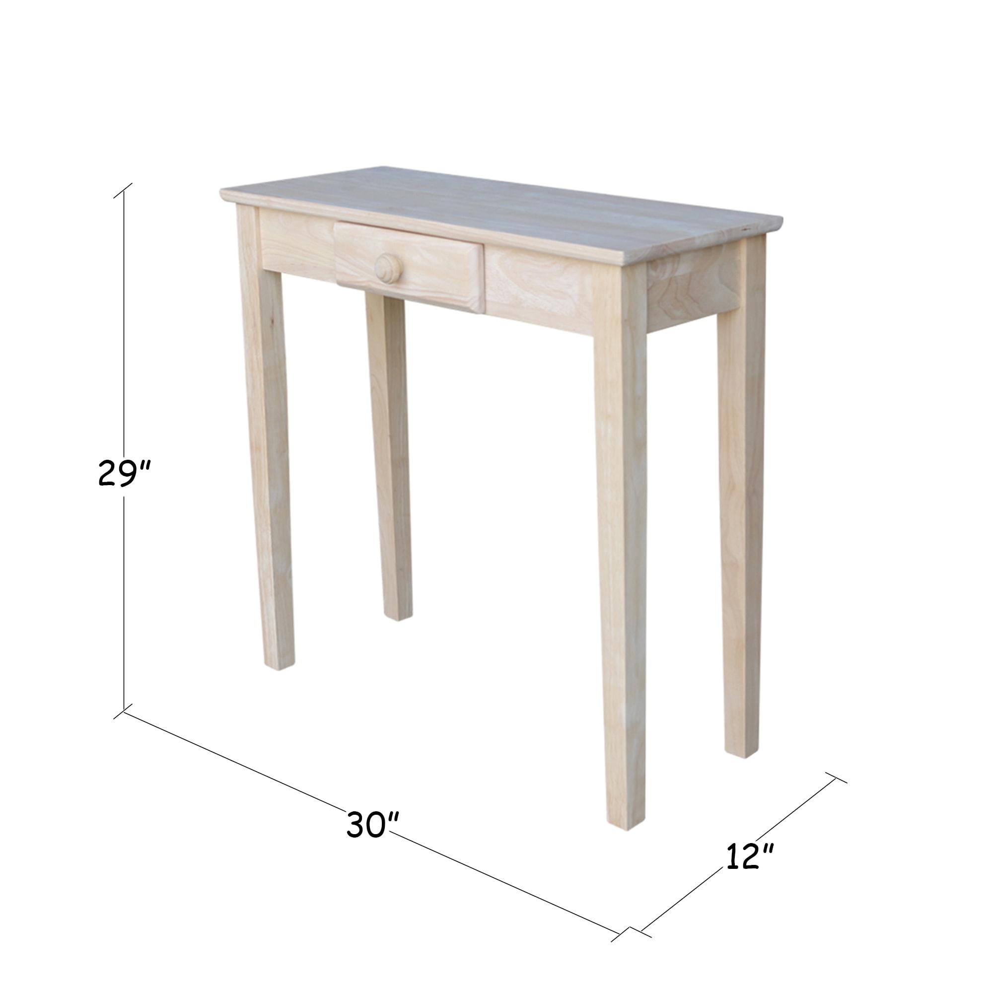 International Concepts Ashford Rectangular Hall Table with Drawer