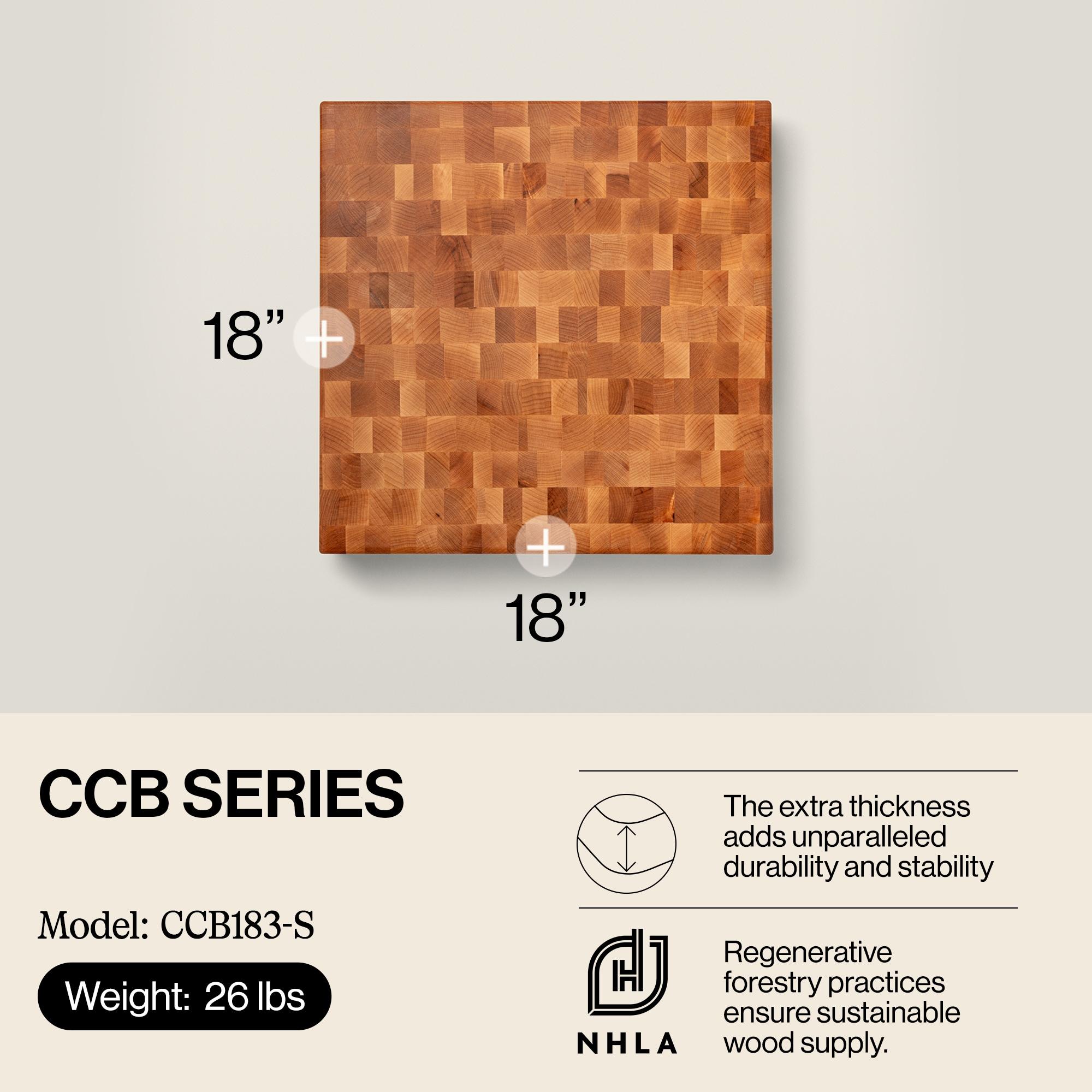 John Boos John Boos Chinese Cutting Board 3" End Grain Reversible