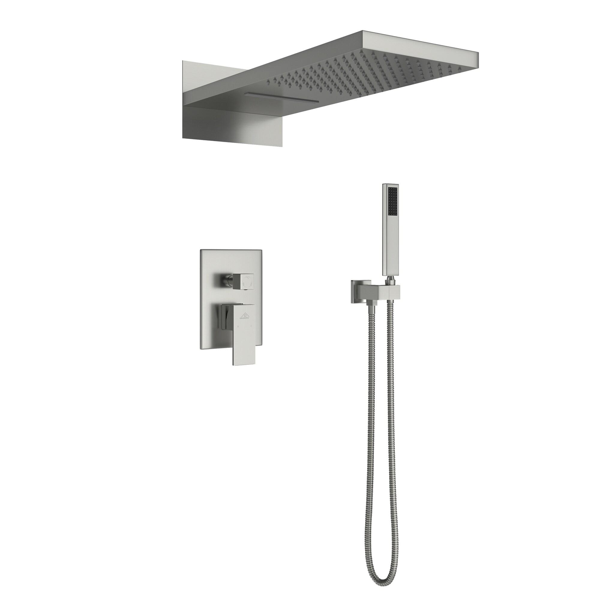 Cascade Bliss Luxury Complete Shower System with Rough-in Valve
