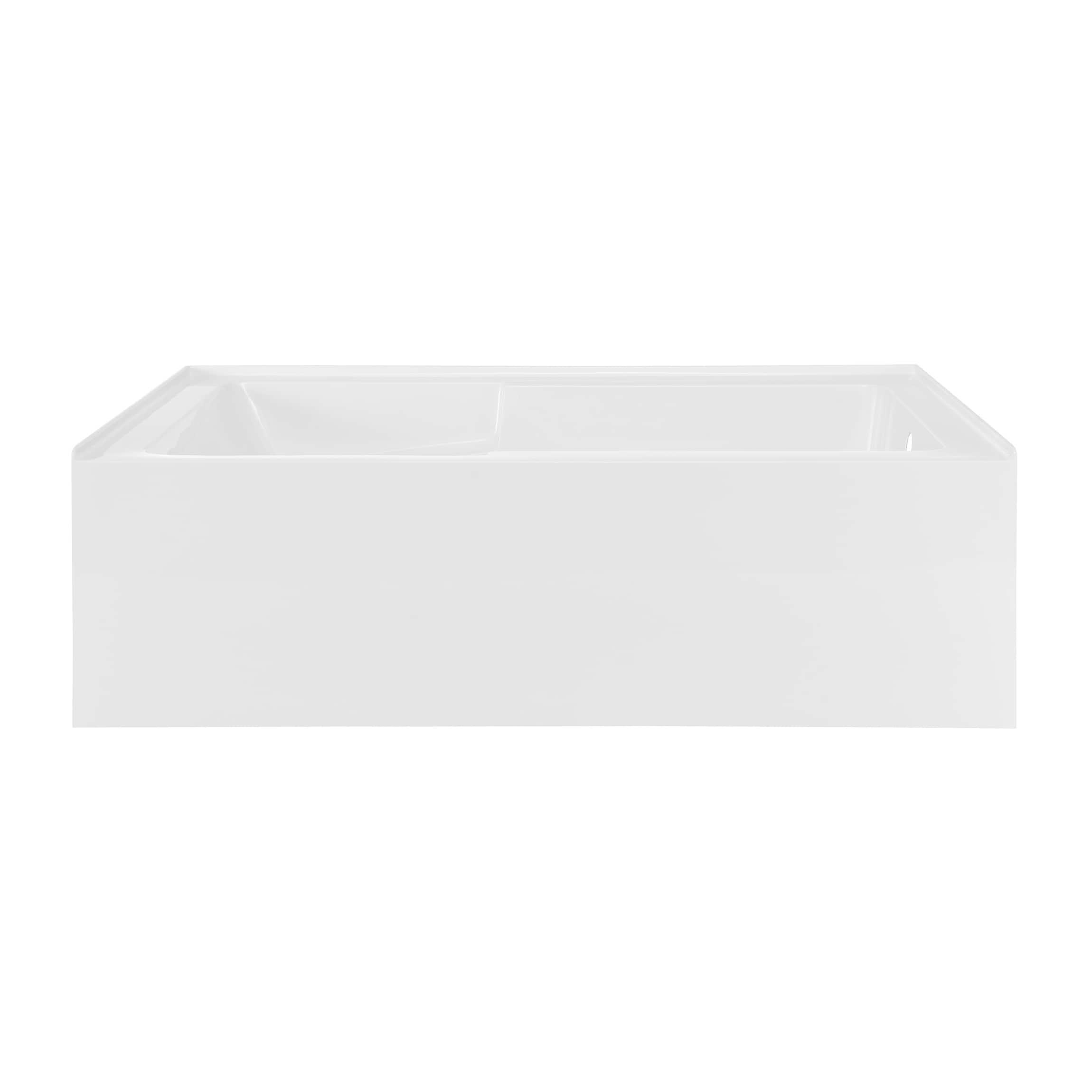 Lausanne 72" x 36" Right-Hand Drain Alcove Bathtub with Apron