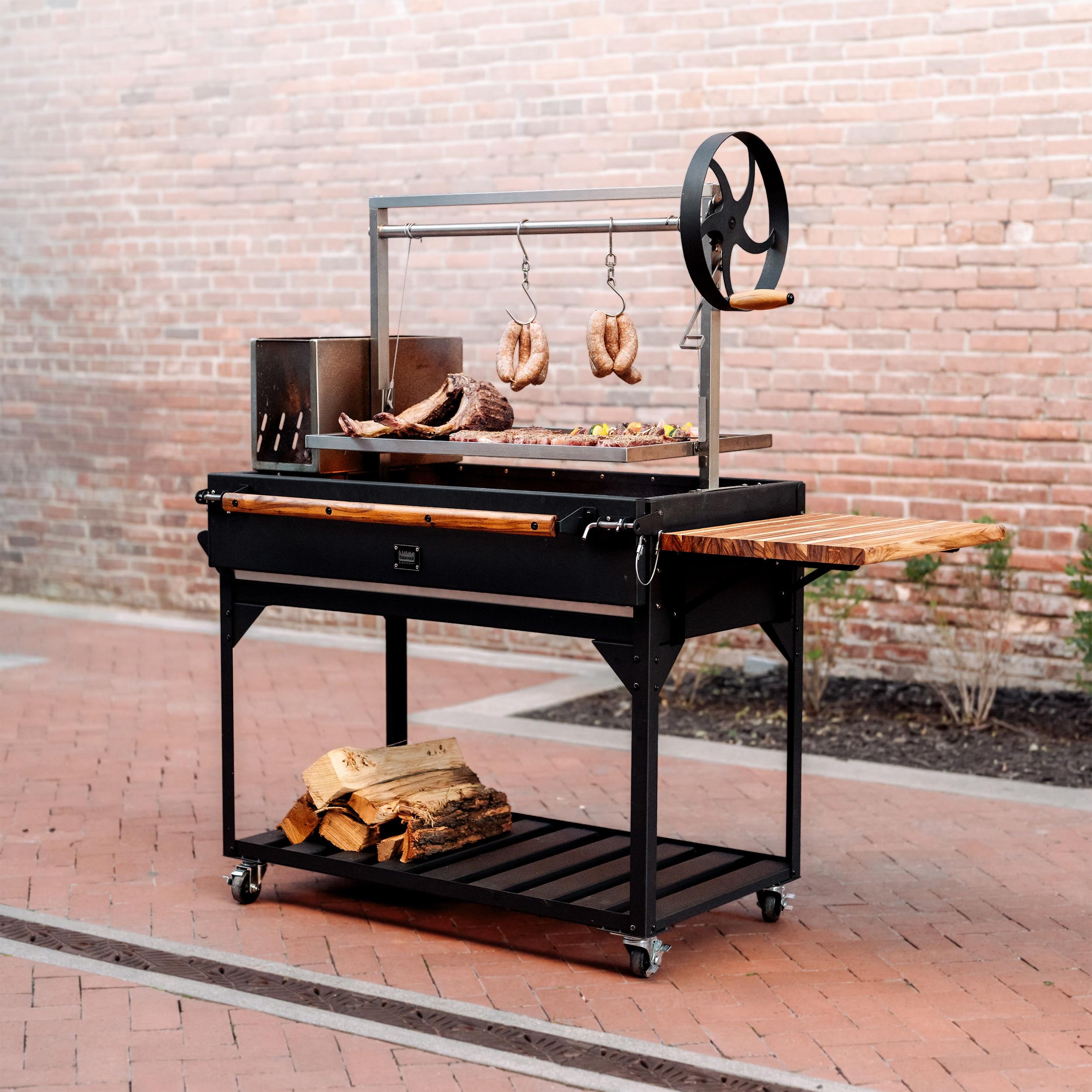 Backyard Discovery Premium Argentine/Santa Maria Bbq Grill With Wood Fire And Charcoal Grill