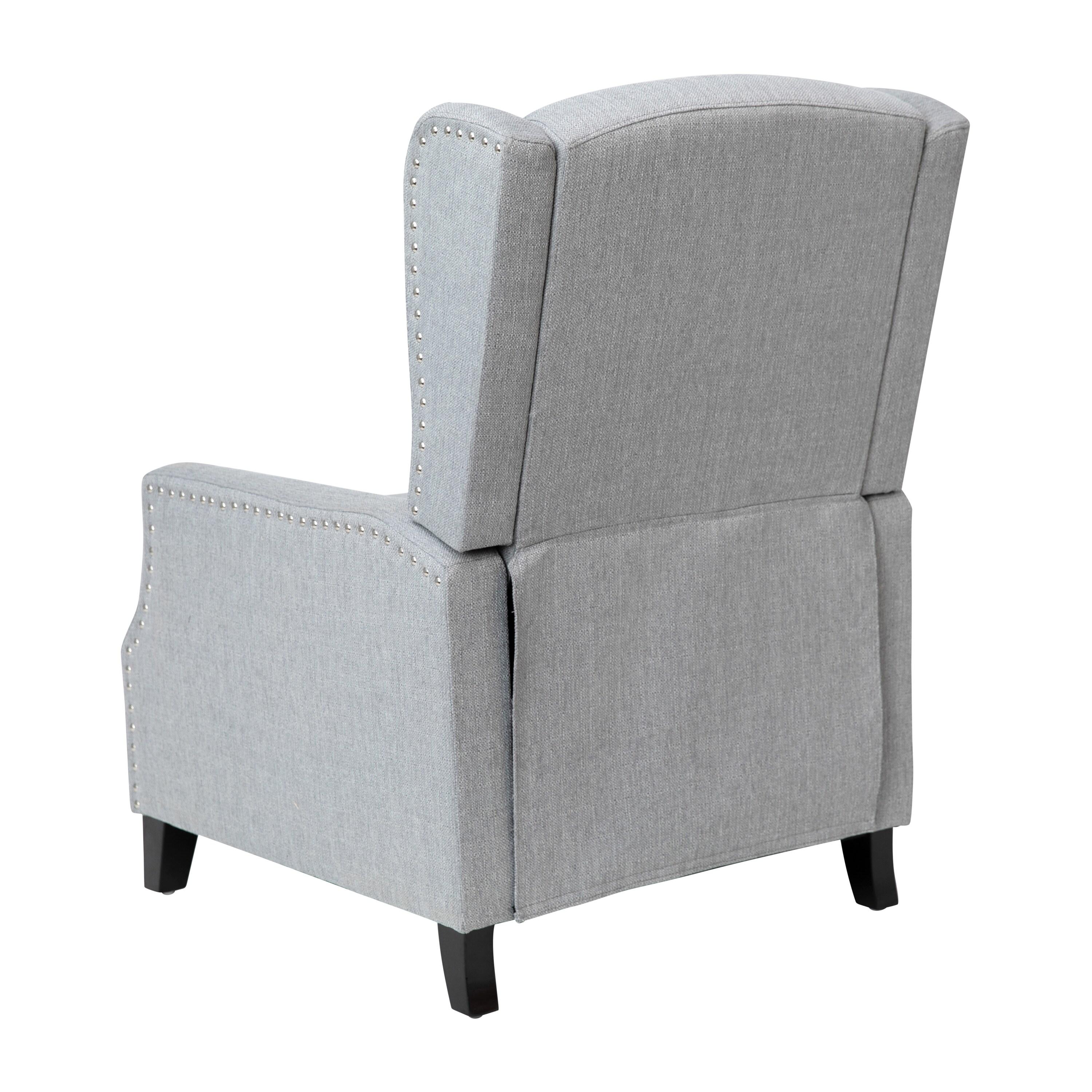 Fulton Polyester Fabric Upholstered Slim Wingback Push Back Recliner by Flash Furniture