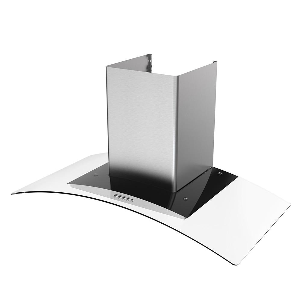 Streamline Largo 36" 220 Cubic Feet Per Minute Ductless Wall Mount Range Hood with Baffle Filter and Light Included