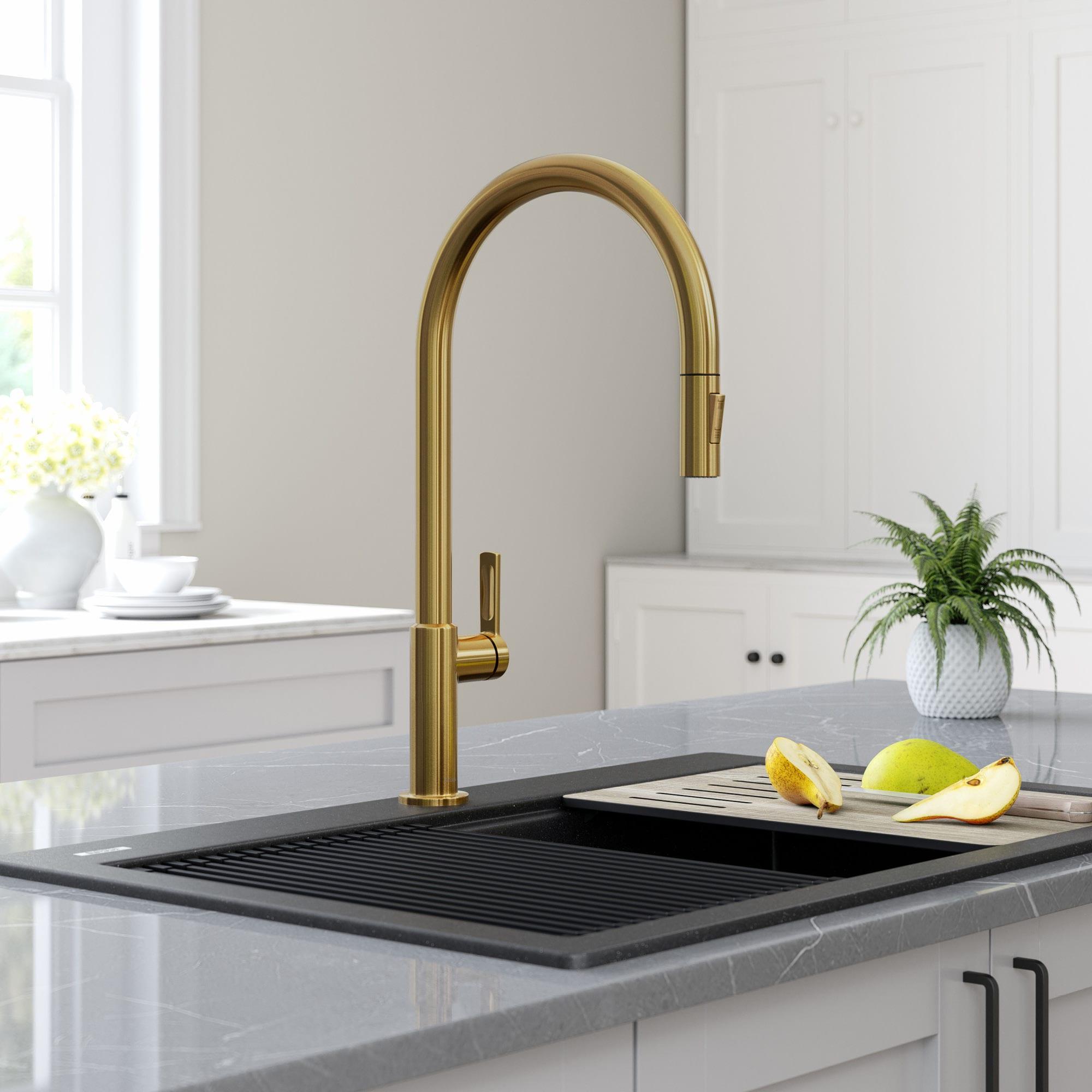 Oletto Single Handle Pull-Down Kitchen Faucet