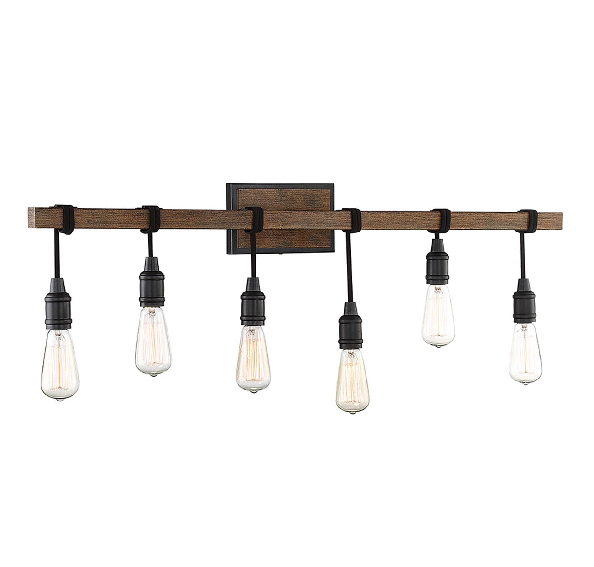 Savoy House Burgess 6 - Light Vanity in  Durango