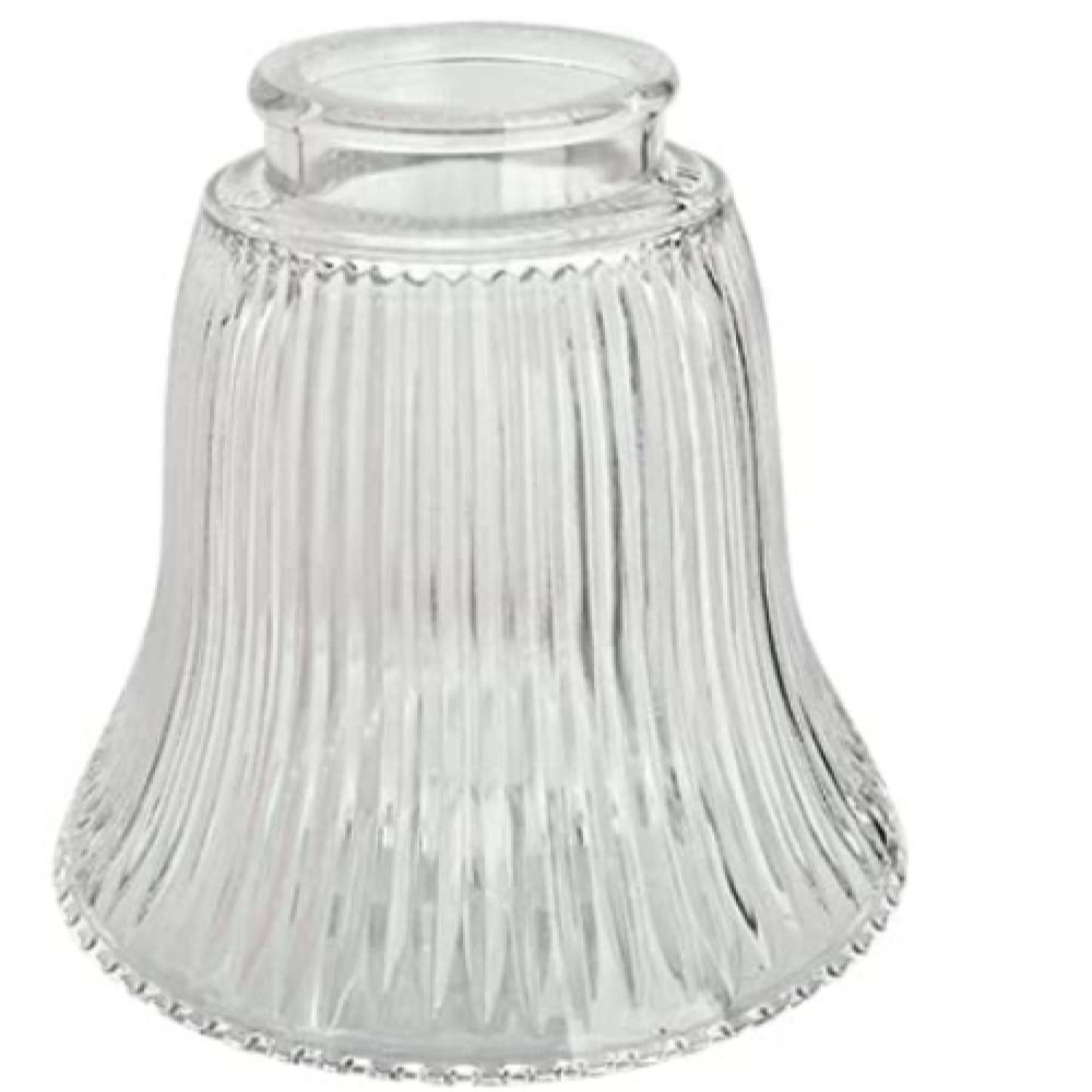 Aspen Creative Corporation 4.5'' H Glass Bell Ceiling Fan Fitter Shade (Set of 4)