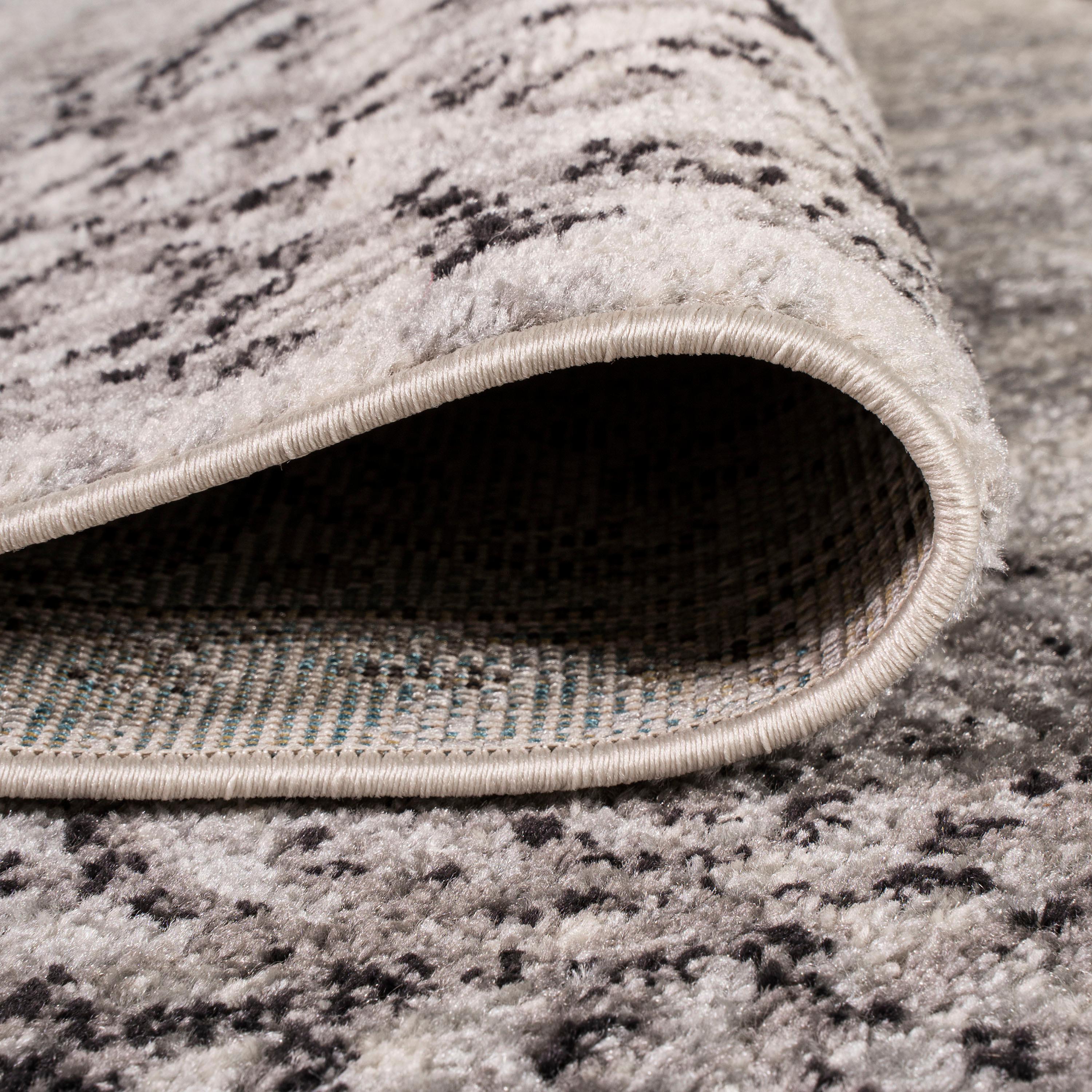 5'x8' Minori Filigree Medallion Area Rug, Dark Gray/Cream - JONATHAN Y