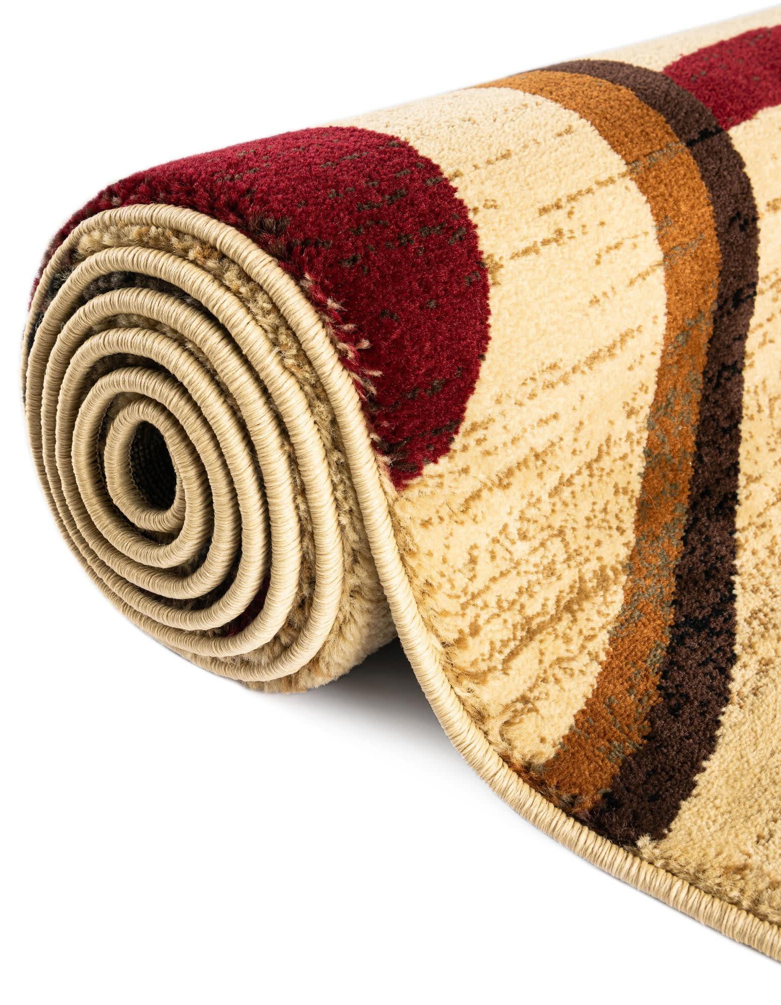 Unique Loom Barista Collection Area Rug - Kona (7' 10" x 10' Rectangle Beige/Black)