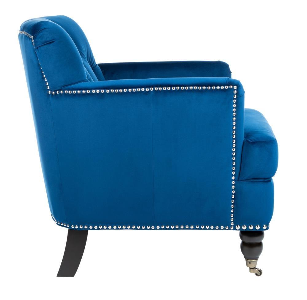 Colin Chair - HUD8212 - Navy/Espresso - Safavieh