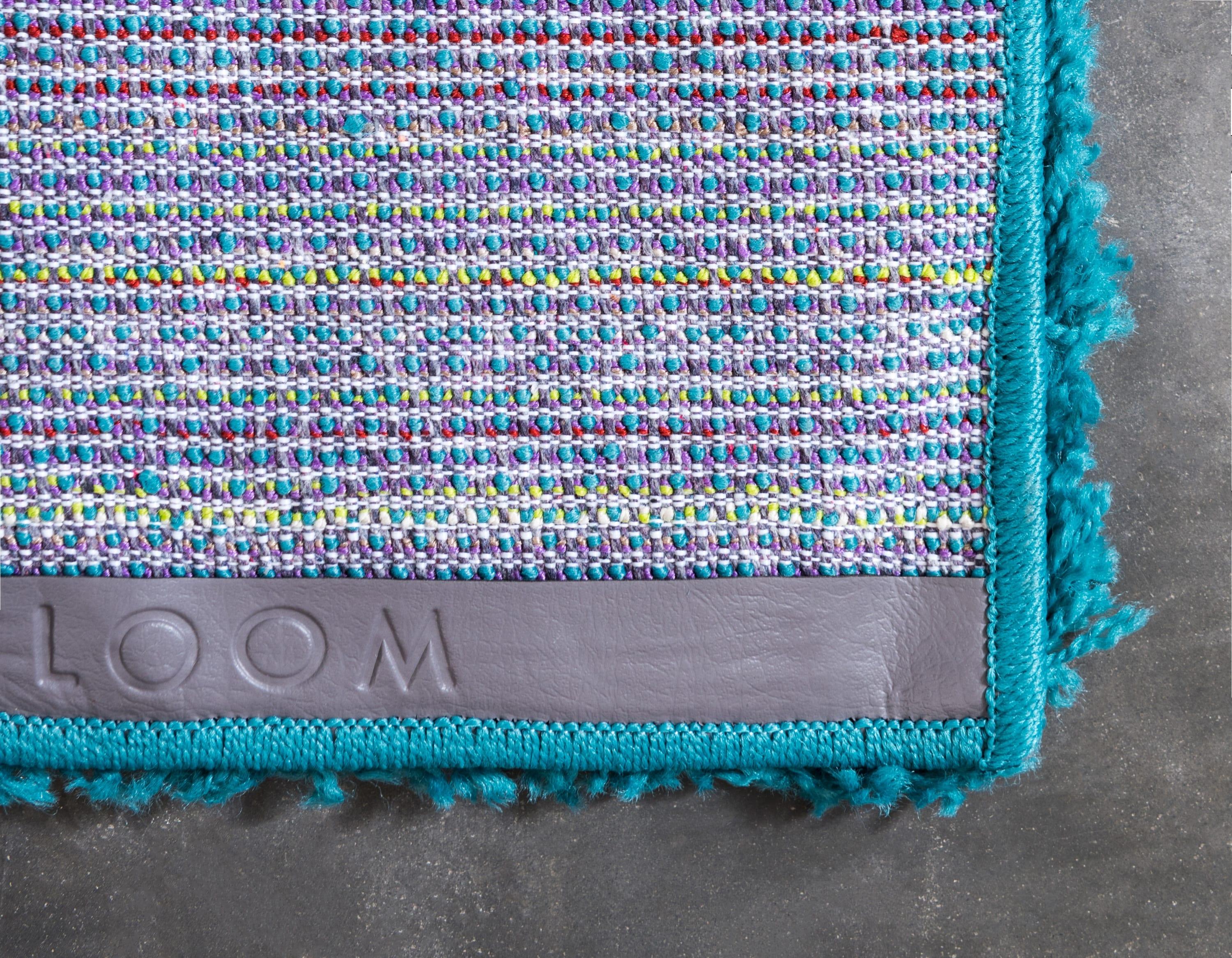 Unique Loom 8' 0 x 10' 0 Solid Shag Deep Aqua Blue Area Rug
