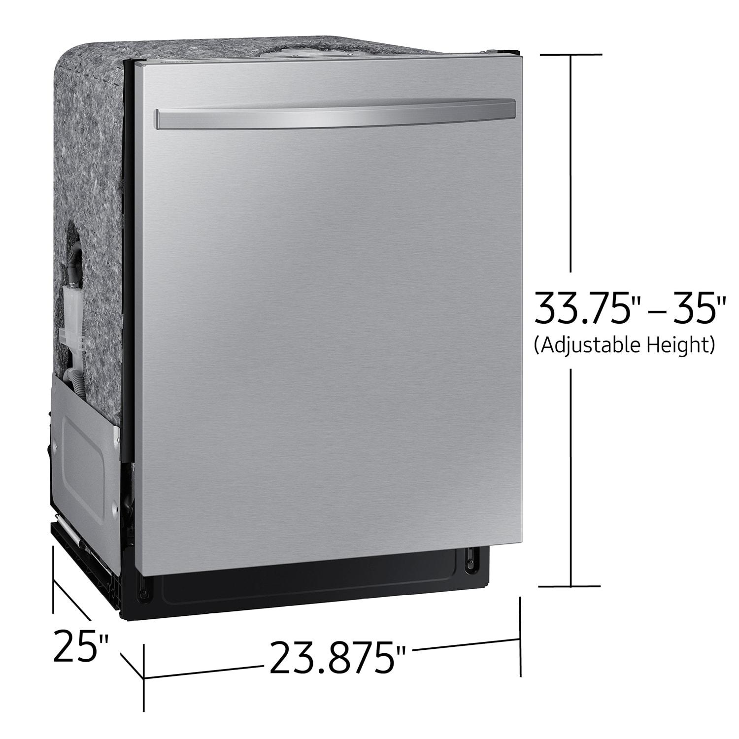 Samsung 24" 46 dBA ENERGY STAR Certified Smart Built-in Top Control Dishwasher with Adjustable Rack