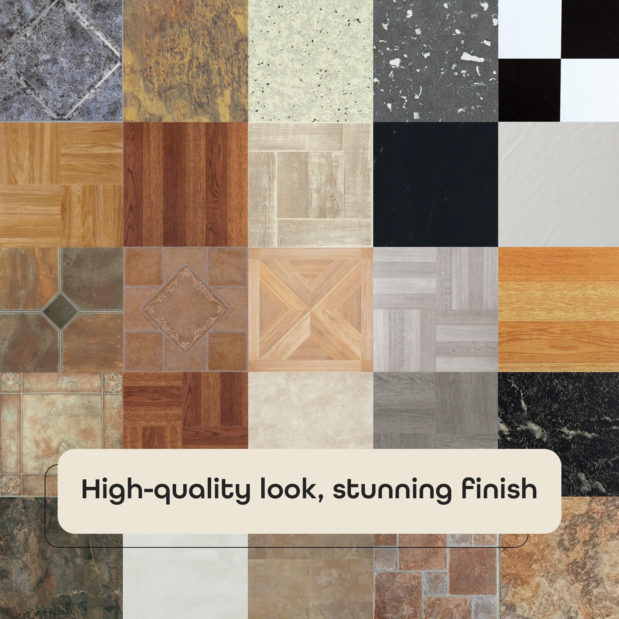 Achim Sterling Self Adhesive Vinyl Floor Tile - 45 Tiles/45 sq. Ft, 12 x 12, Carrera Marble