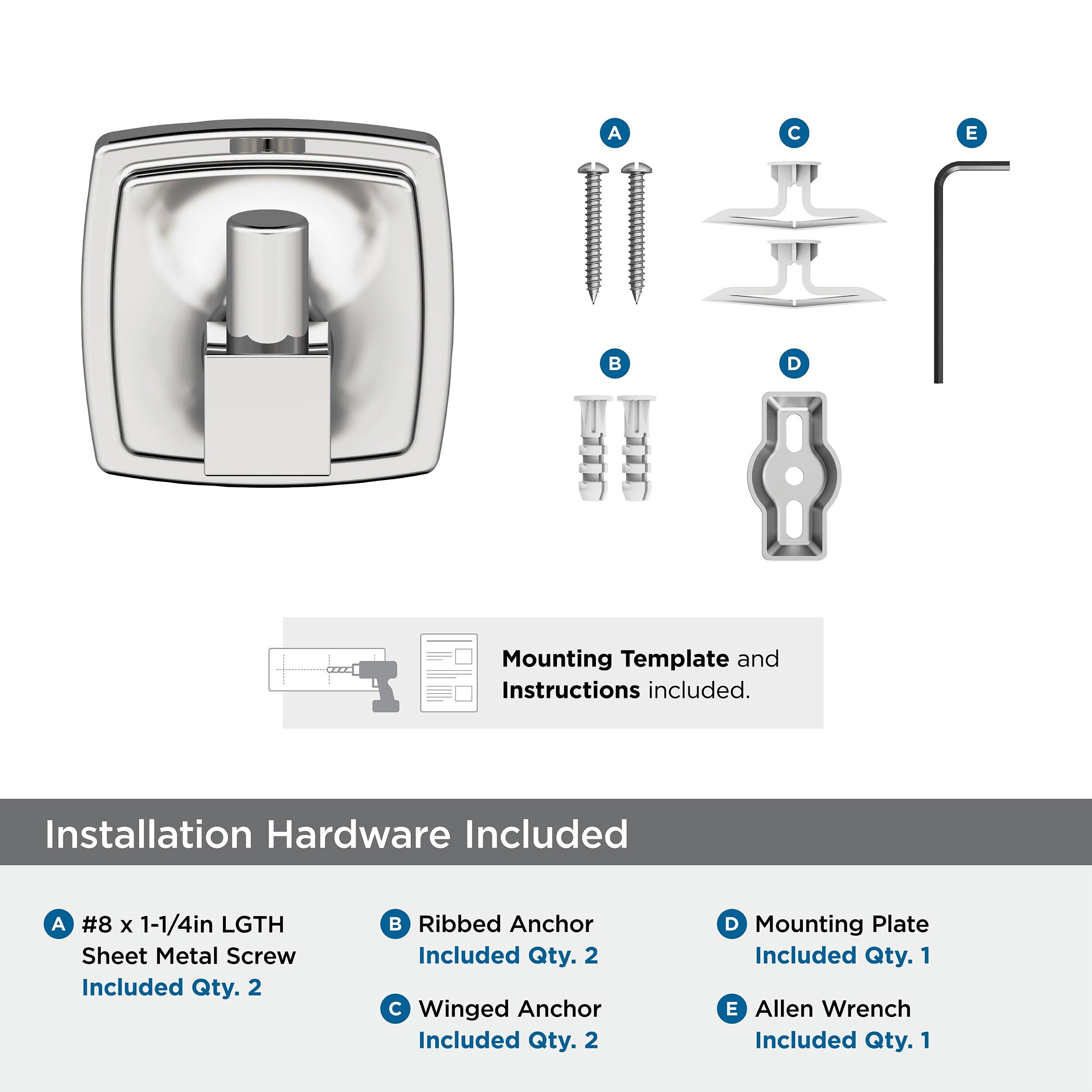 Amerock Stature Chrome Single Prong Robe Hook