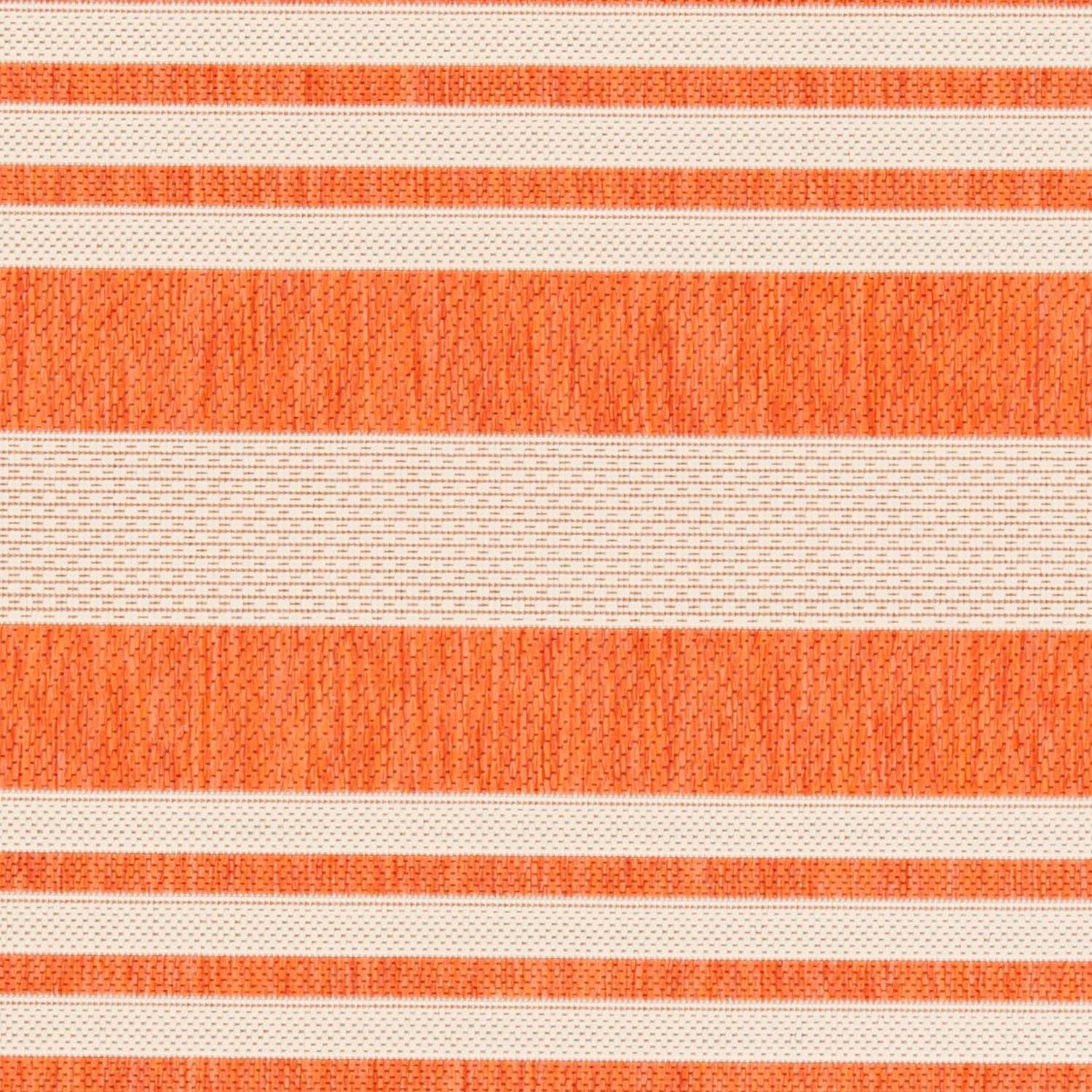 Courtyard CY6062 Power Loomed Indoor/Outdoor Area Rug - Terracotta/Beige - 6'7"x6'7" - Safavieh.