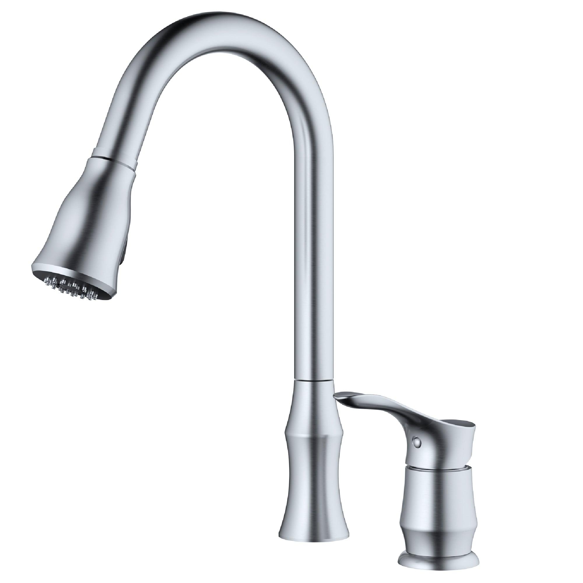 Karran Hillwood Single Handle Pull Down Sprayer Kitchen Faucet