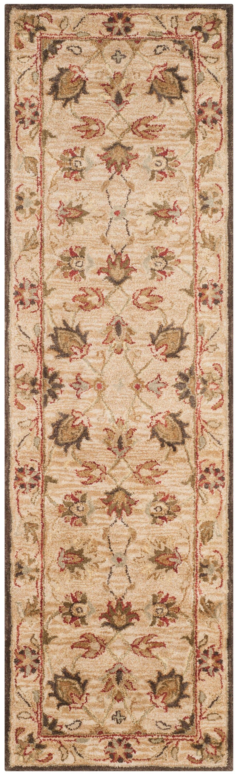 Antiquity AT812 Hand Tufted Indoor Runner Rug - Beige/Beige - 2'3"x8' - Safavieh
