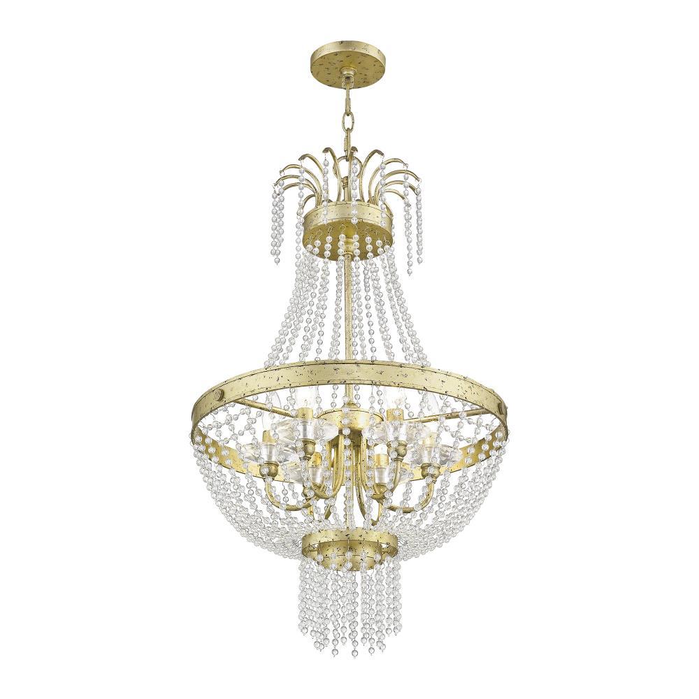 Livex Lighting Valentina 6 - Light Chandelier in  Winter Gold