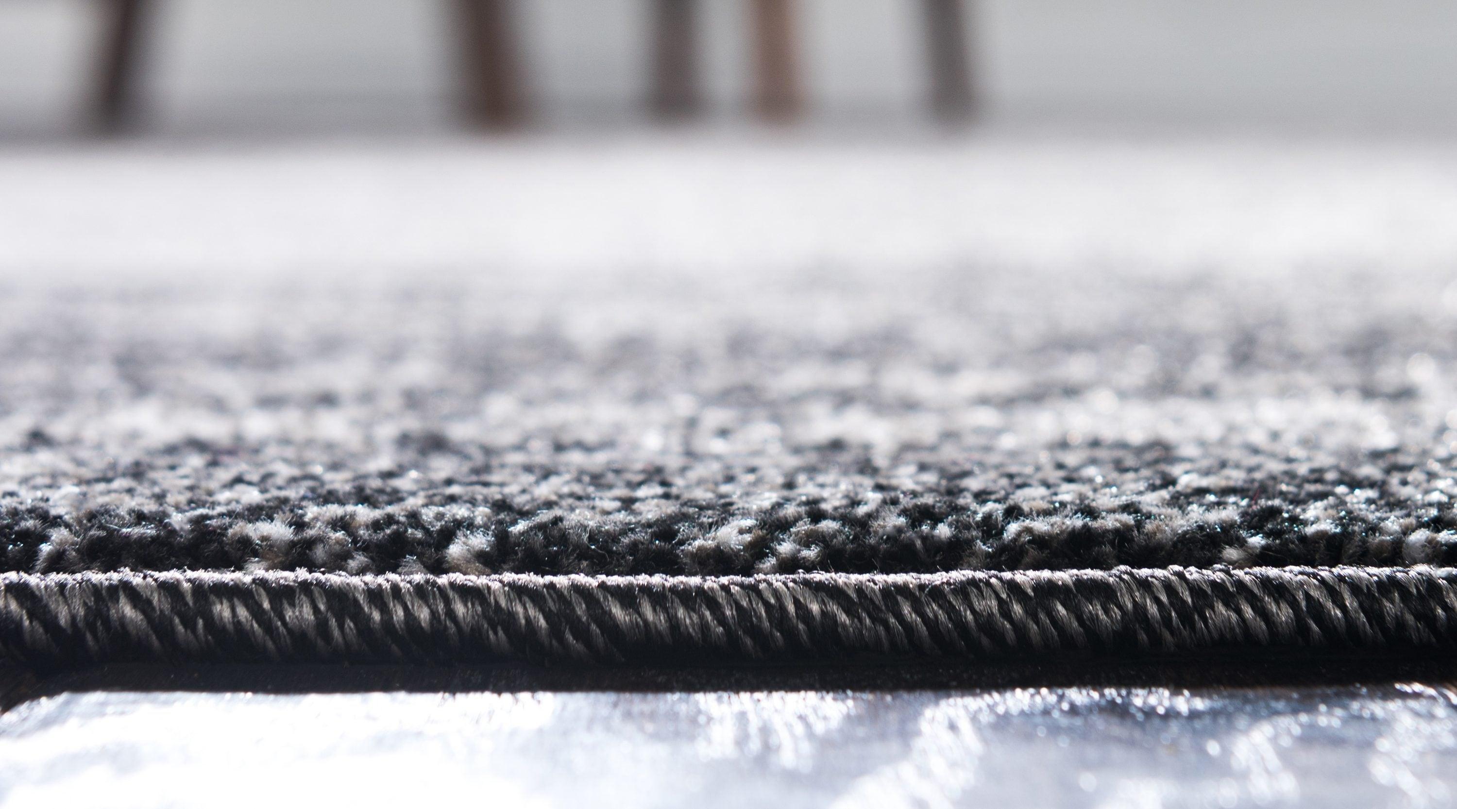 Unique Loom Del Mar Collection Area Rug - Lucille (7' 10" x 11' Rectangle Dark Gray/Ivory)