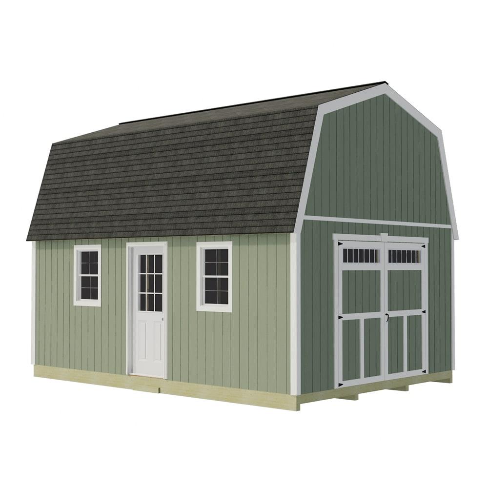 Best Barns Pinewood 14x16 Wood Storage Shed Kit