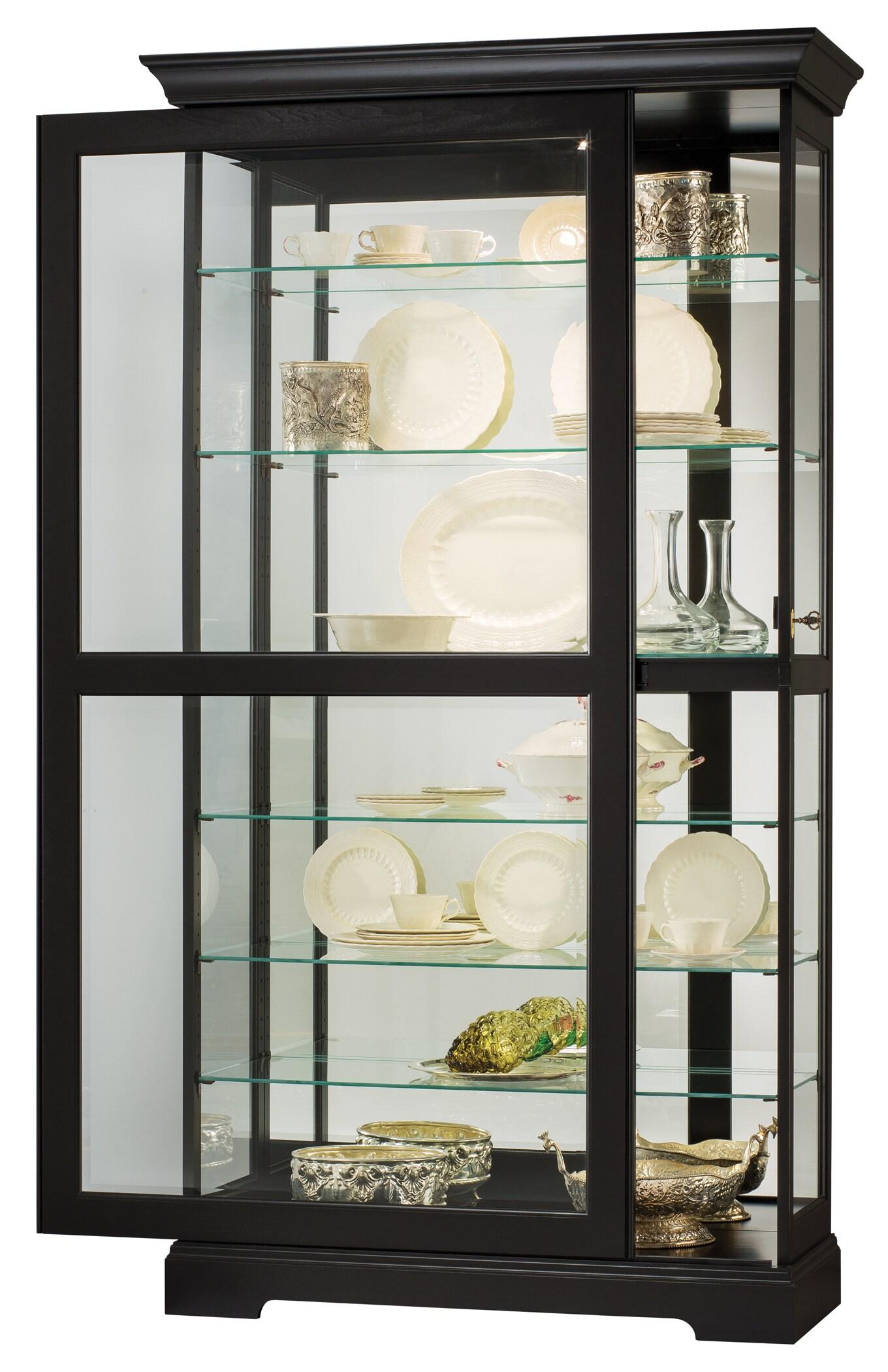 Howard Miller Tyler Ii Curio Cabinet 680538 Black Satin