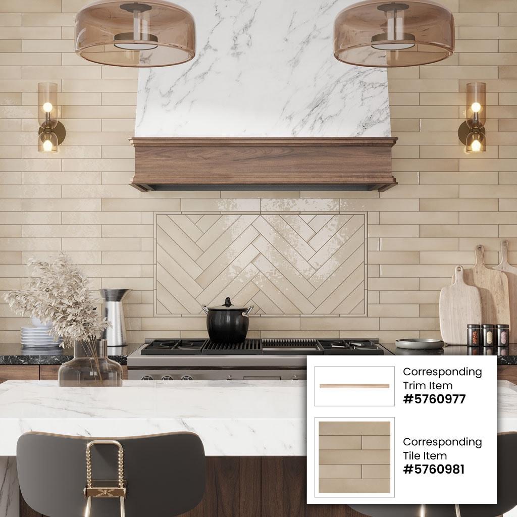 Apollo Tile Silken 7.9'' L x 0.5'' W Ceramic Round Tile Trim (Set of 10)