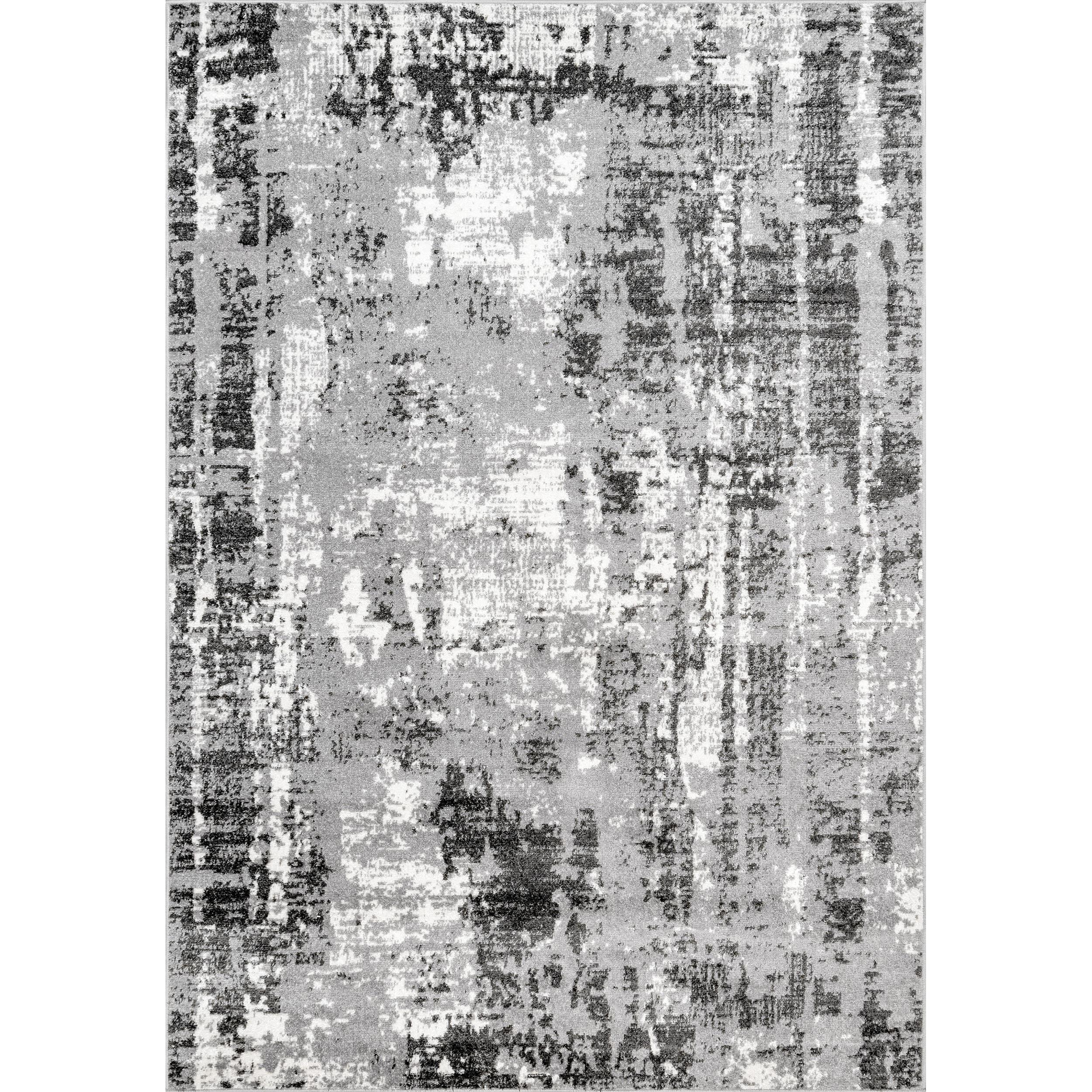 nuLOOM Rosalind Abstract Contemporary Accent Rug, 3' x 5', Gray