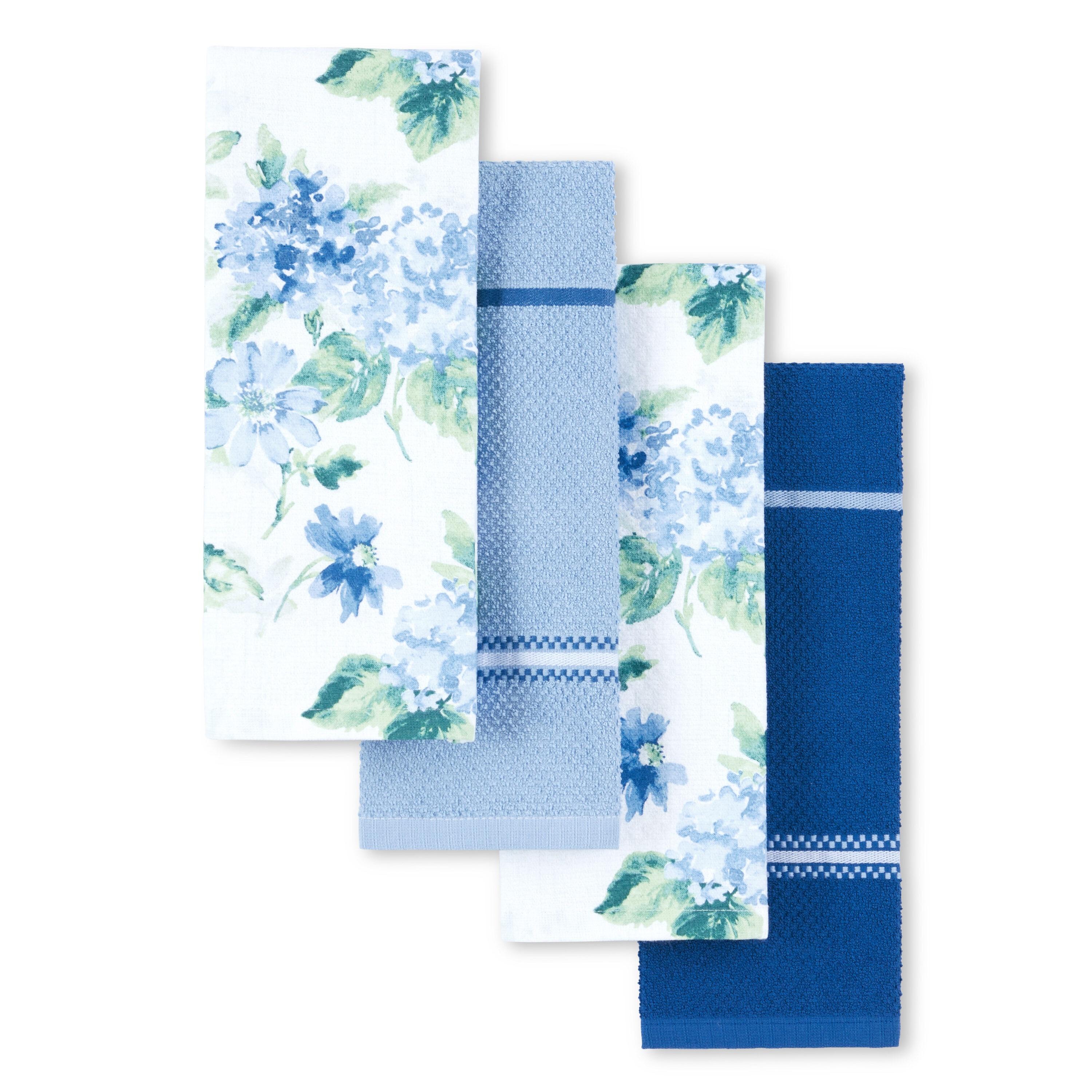 Martha Stewart Amber Floral Kitchen Towel Set 4-Pack