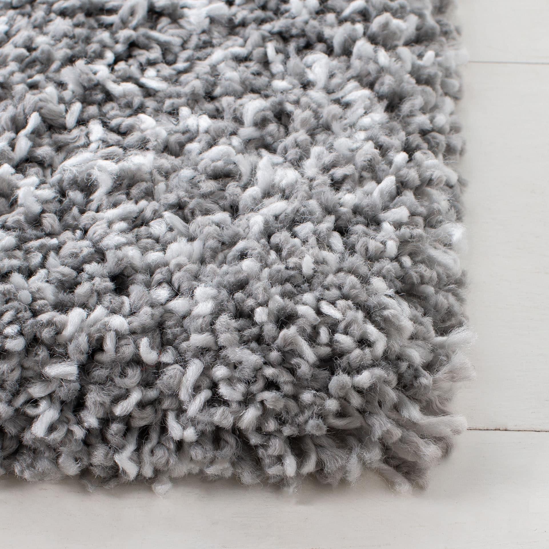 Evolution Shag EVO520 Power Loomed Area Rug - Grey - 5'3"x7'6" - Safavieh.