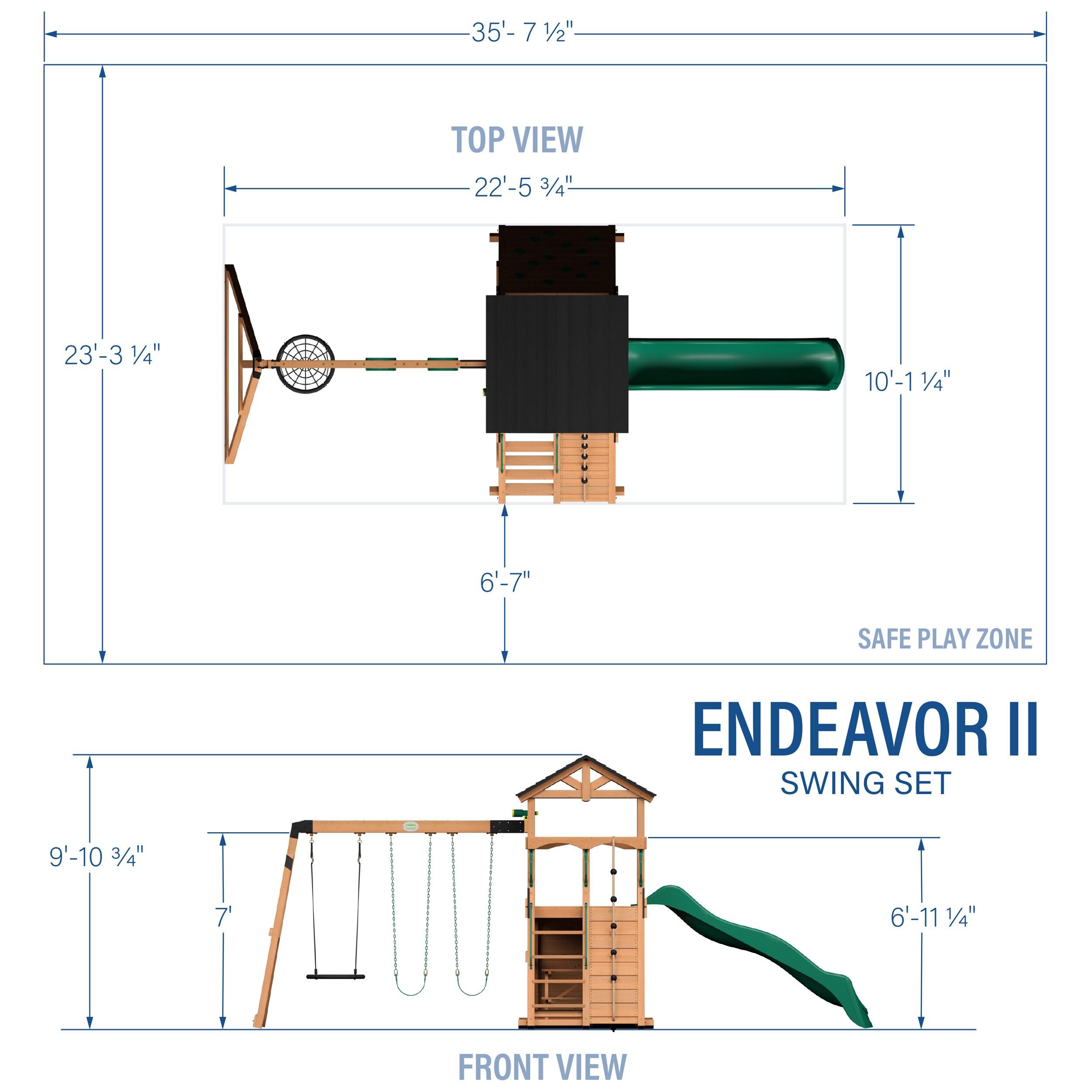 Backyard Discovery Endeavor Ii Swing Set