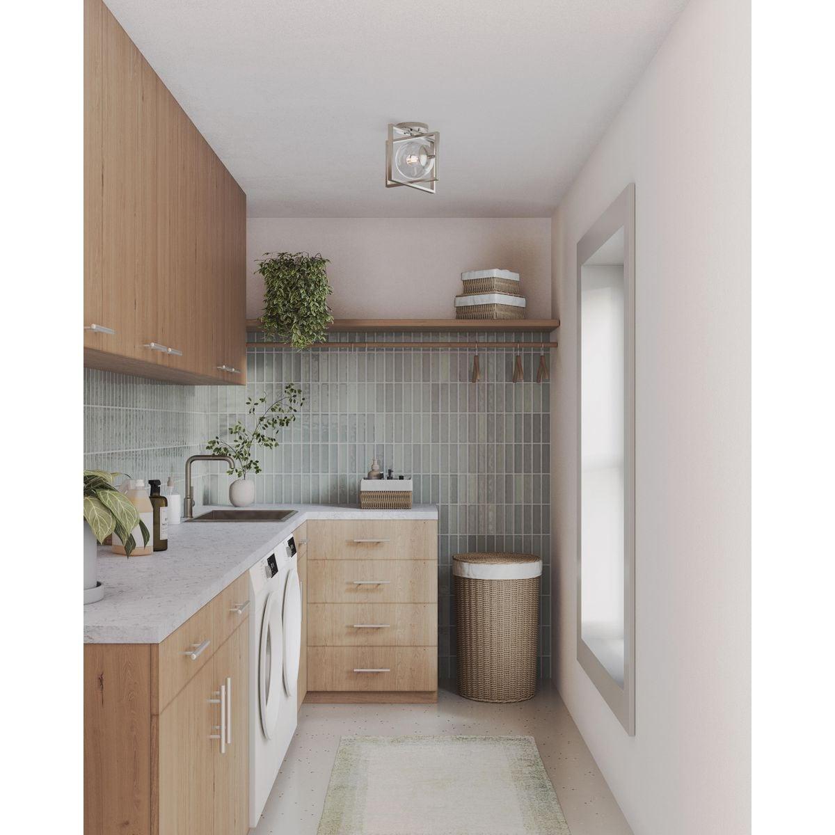 Deaton Glass Semi-Flush Mount Light