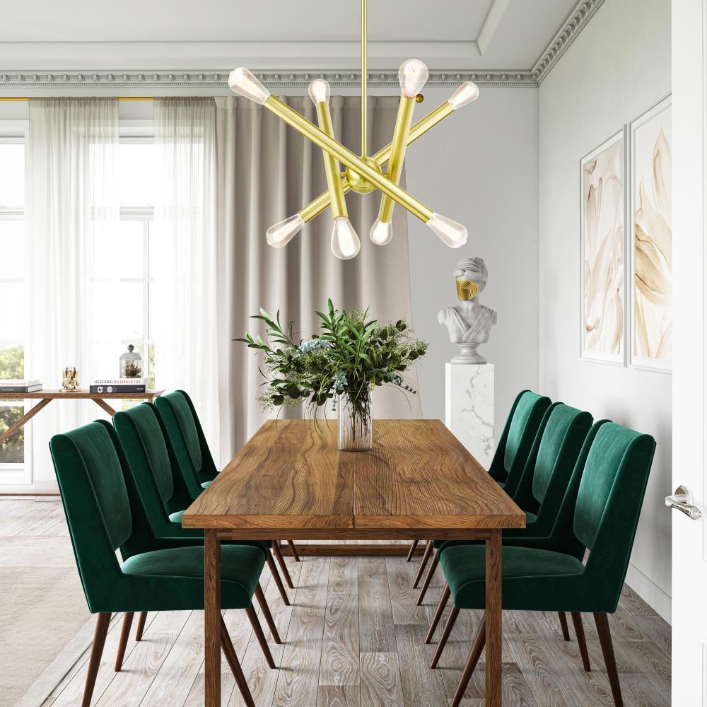 Livex Lighting Stafford 8 - Light Chandelier in  Satin Brass
