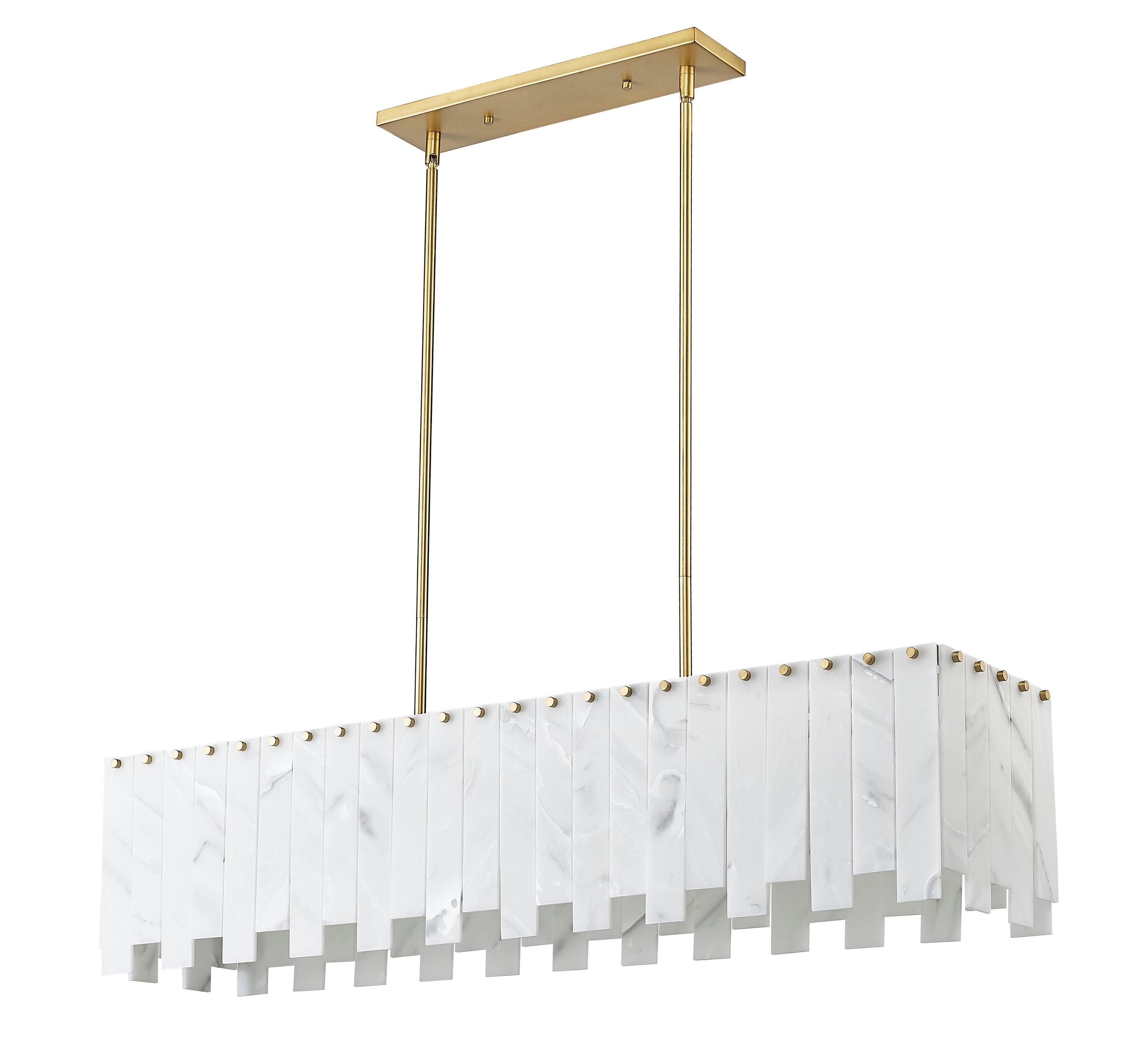 Z-Lite Viviana 7 - Light Island Pendant Light in  Rubbed Brass