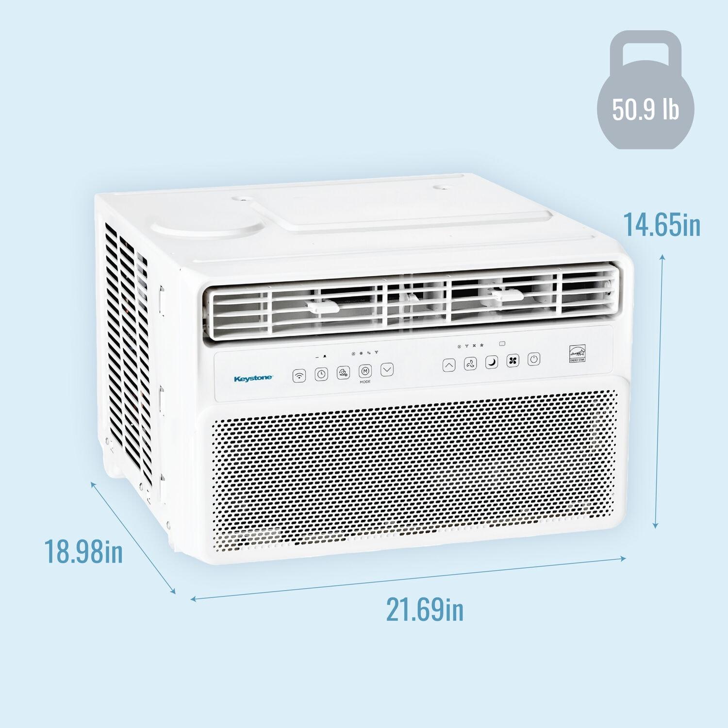 Keystone 12000 BTU Wi-Fi Connected Window Air Conditioner with Remote Included