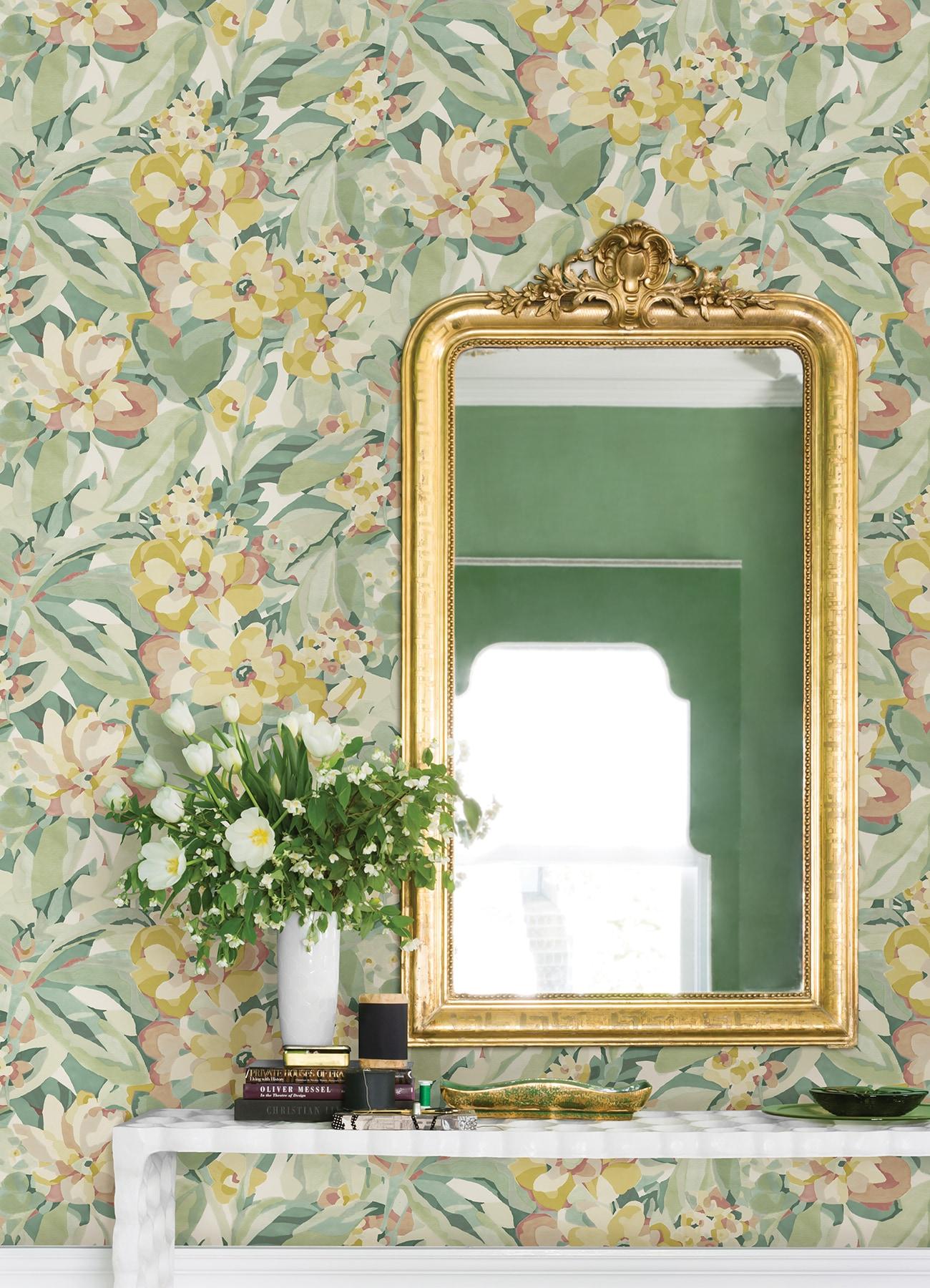 Belles Fleurs Peel & Stick Floral Roll
