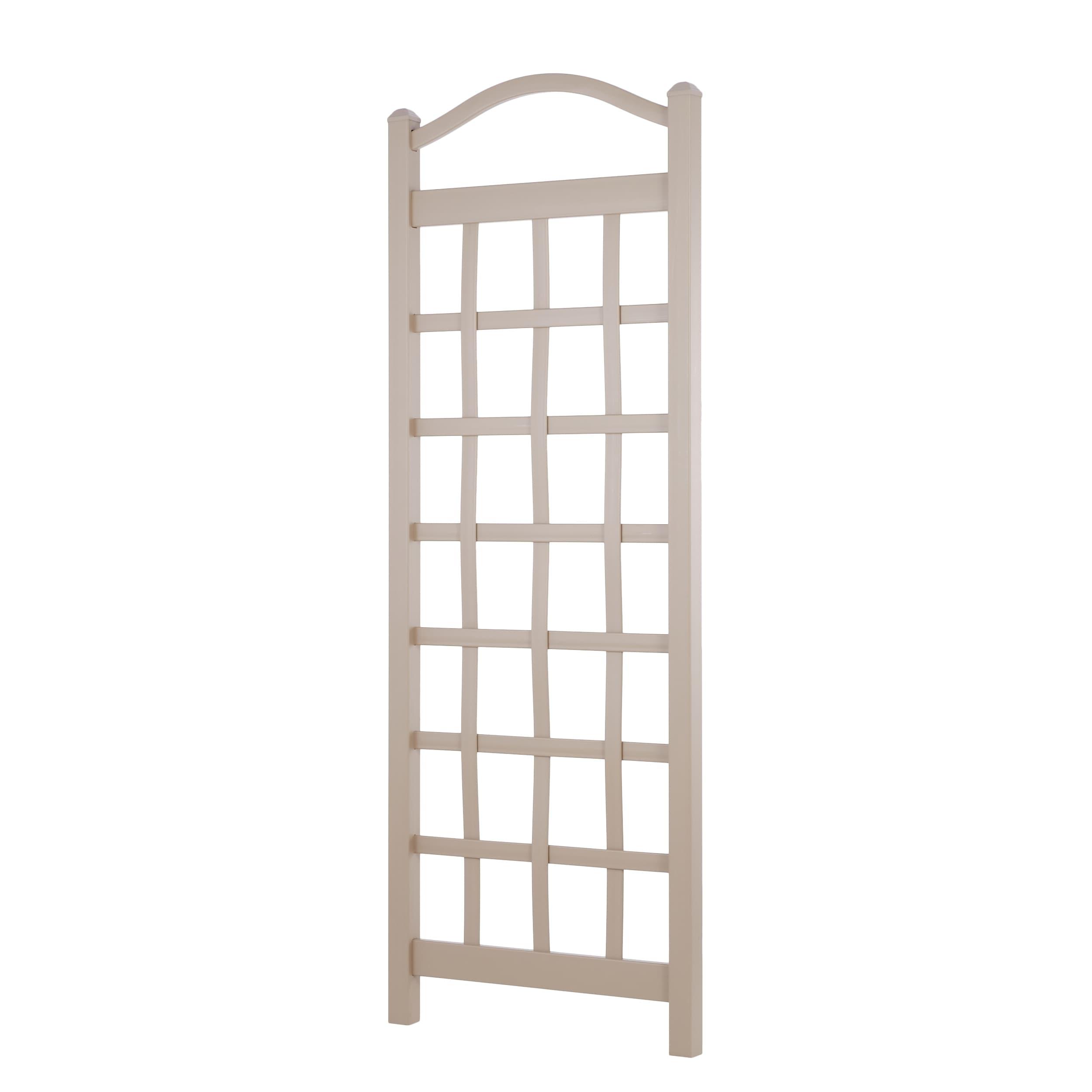 Dura-Trel Cambridge 28 x 75 Inch PVC Vinyl Outdoor Garden Patio Trellis
