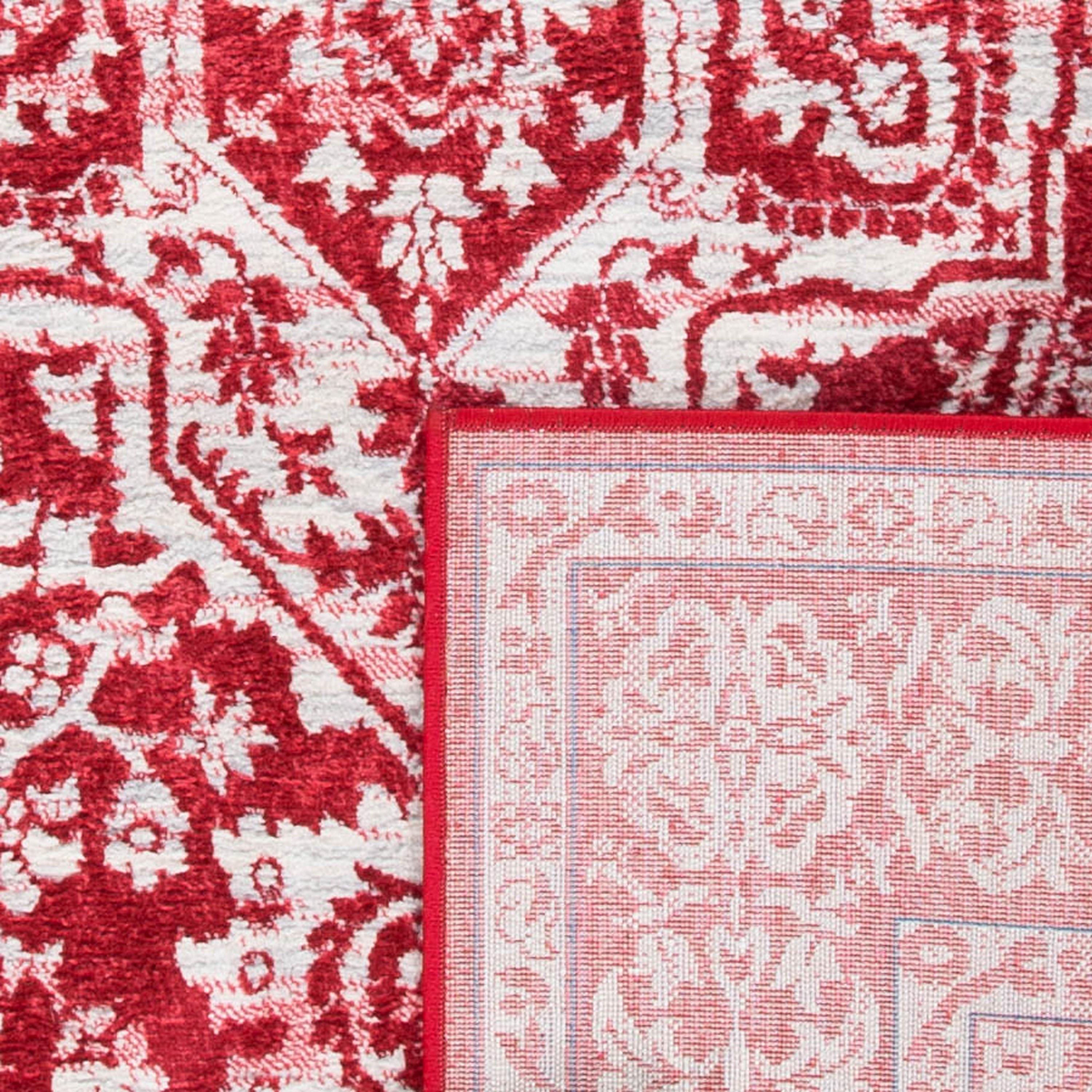Brentwood BNT832 Power Loomed Indoor Accent Rug - Red/Ivory - 3'x5' - Safavieh