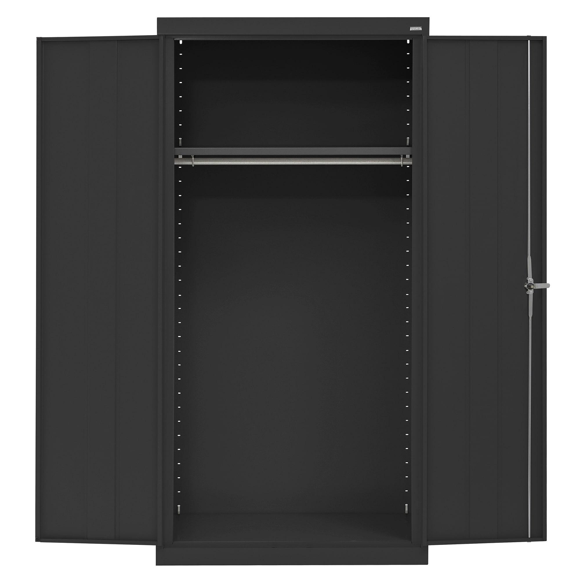 Classic Sandusky Lee 36" W x 24" D x 72" H Steel Wardrobe Cabinet with Adjustable Shelf by Sandusky