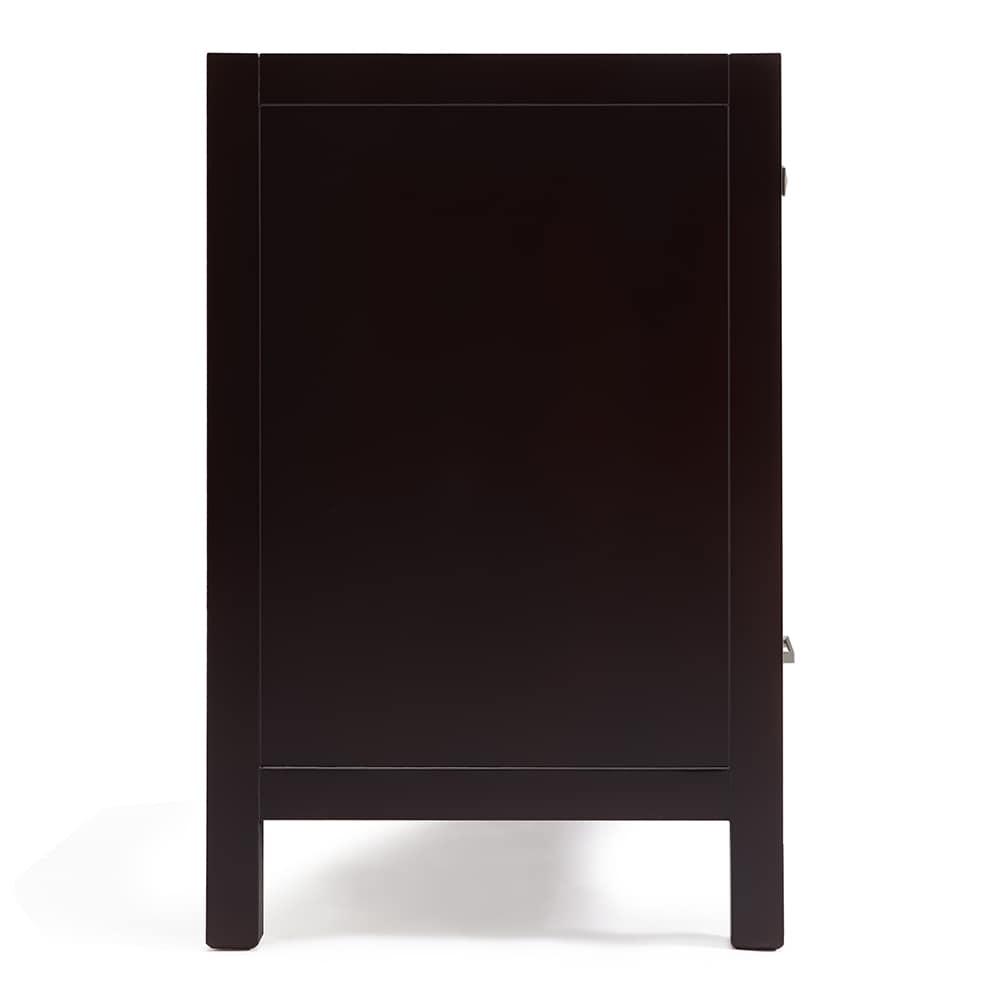 Ariel A061d-Bc Cambridge 60" Double Free Standing Vanity Cabinet Only - Brown