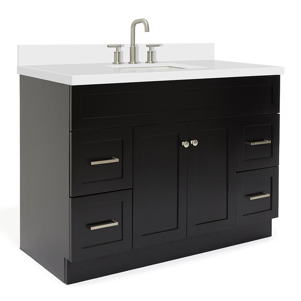 Ariel F049s-Wq-Vo Hamlet 49" Free Standing Single Basin Vanity Set - Black