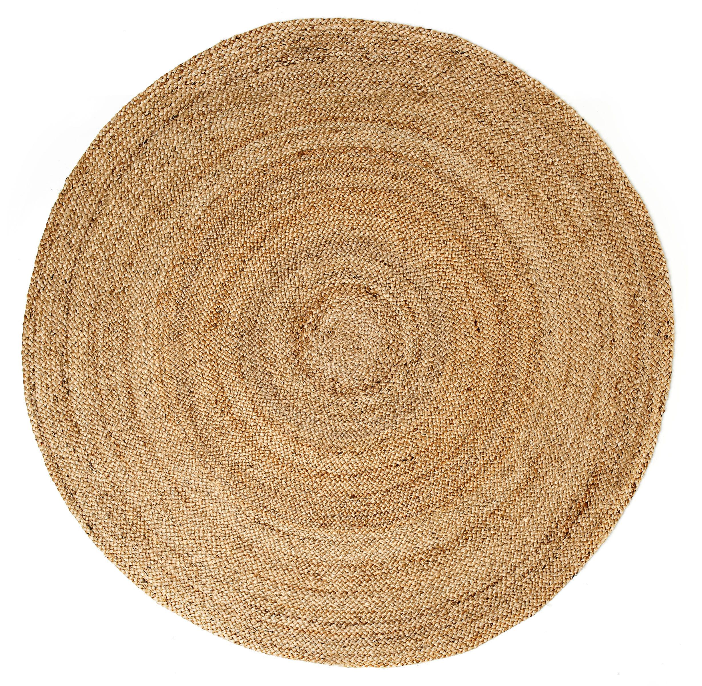 4'x4' Solid Area Rug Natural - Anji Mountain