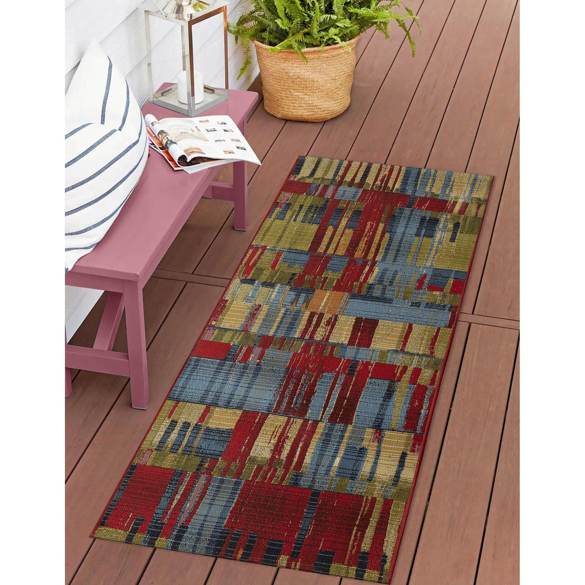 Liora Manne Marina Tides Indoor/Outdoor Rug Multi 3'3" x 4'11"