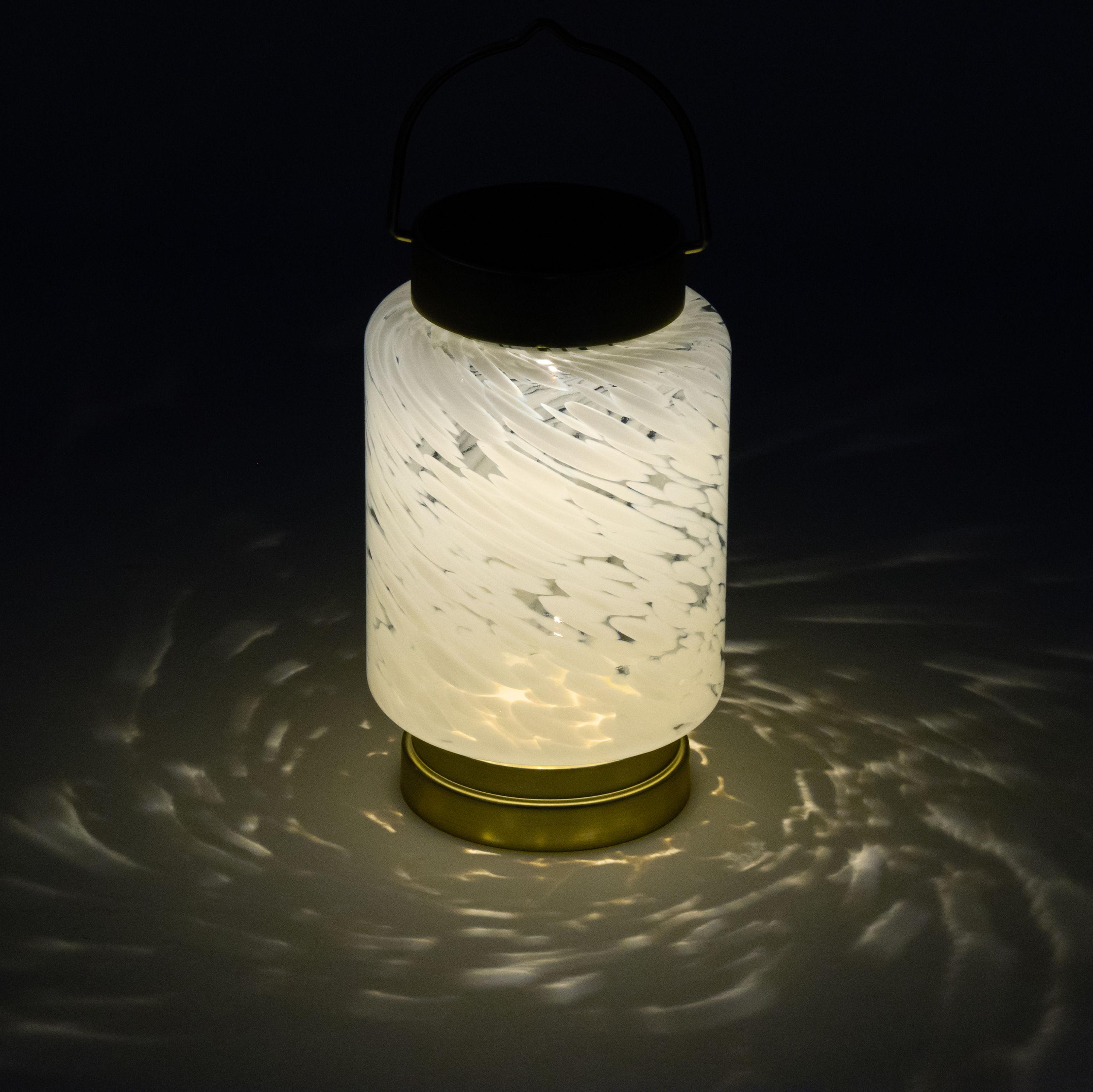 7.5'' Solar Powered Integrated LED Outdoor Lantern