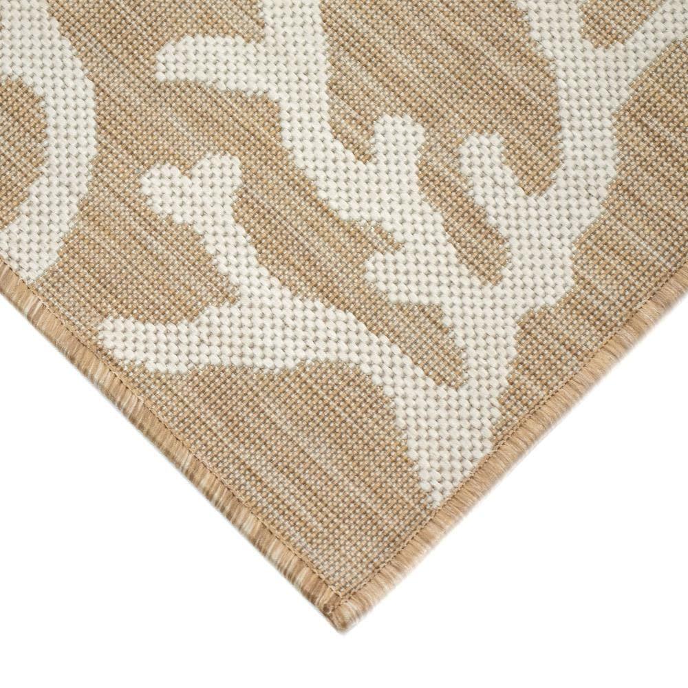 Liora Manne Carmel Coral Border Indoor/Outdoor Rug Sand 7'10" x 9'10"