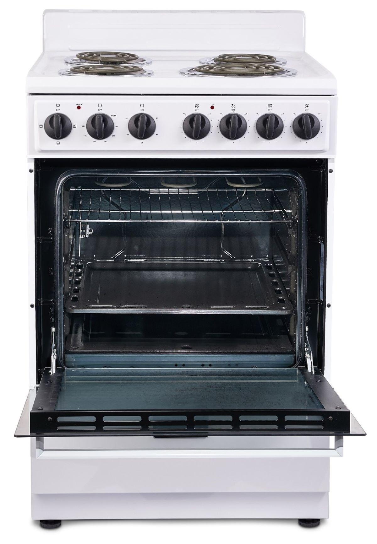 Premium Levella 24" 2.7 Cubic Feet Smart Electric Free Standing Range with 4 Burners