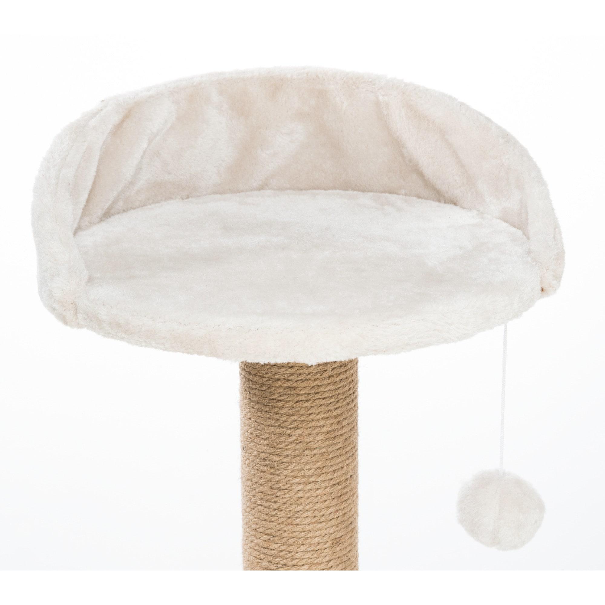 TRIXIE Federico 56" Cat Tower, 4-Level Cat Tree, Sisal Cat Scratching Posts, Plush Condo Platforms Hammock Cat Toy